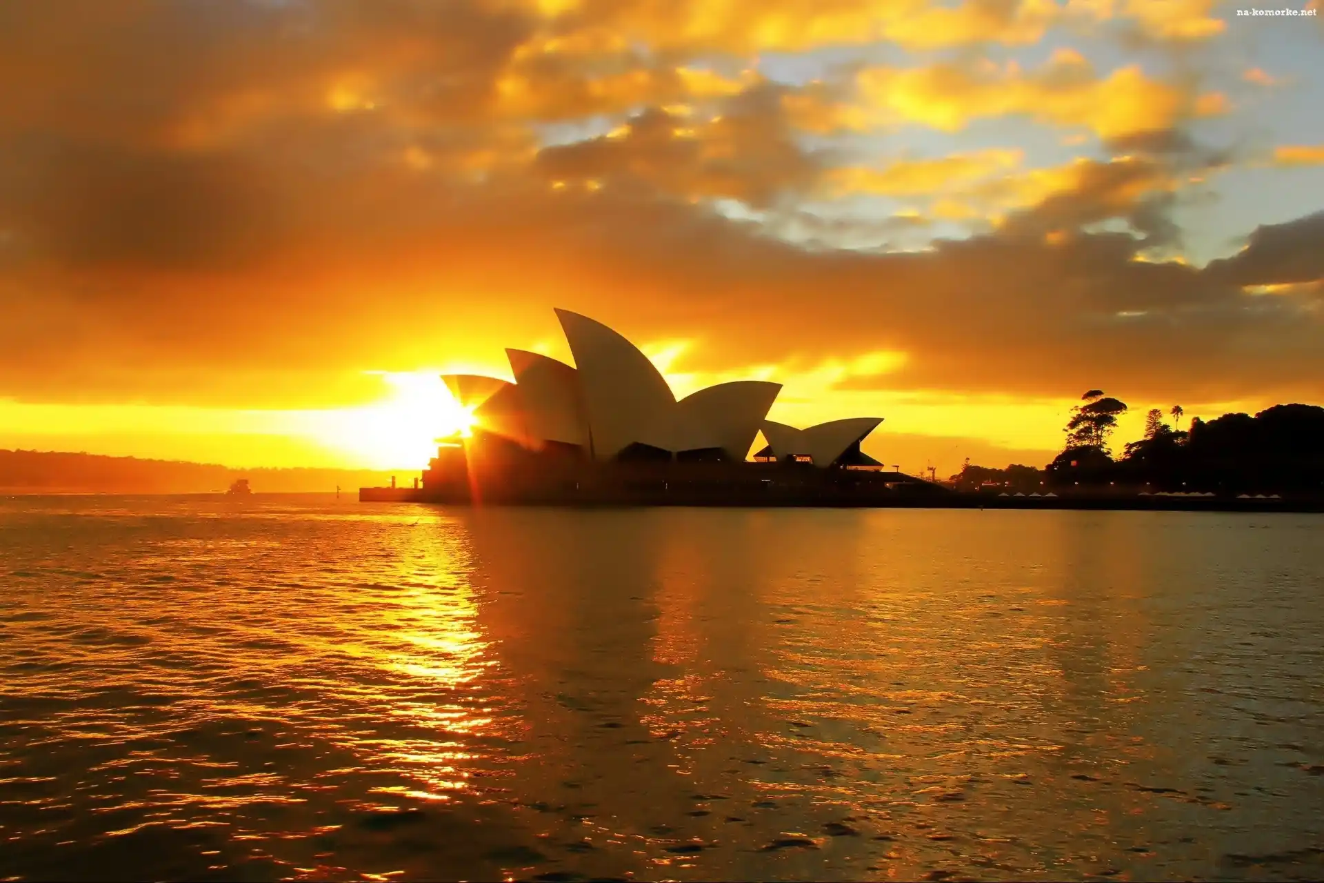 Opera w Sydney, Australia, Zachód Słońca