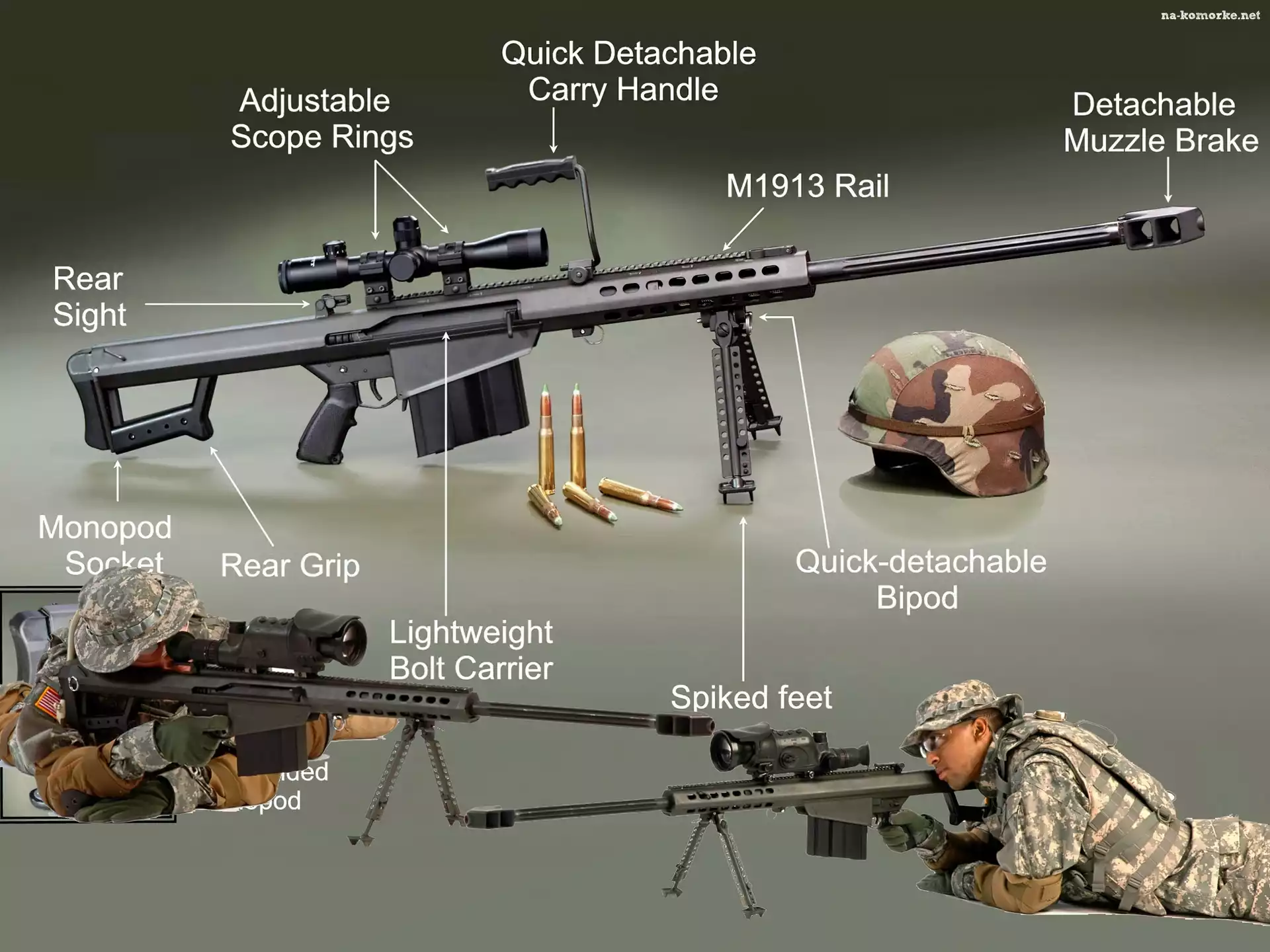 M107, Range, Sniper, Long, Opis
