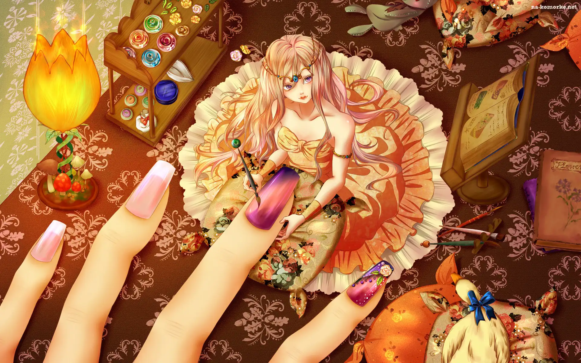 Dziewczyna, Palce, Manicure