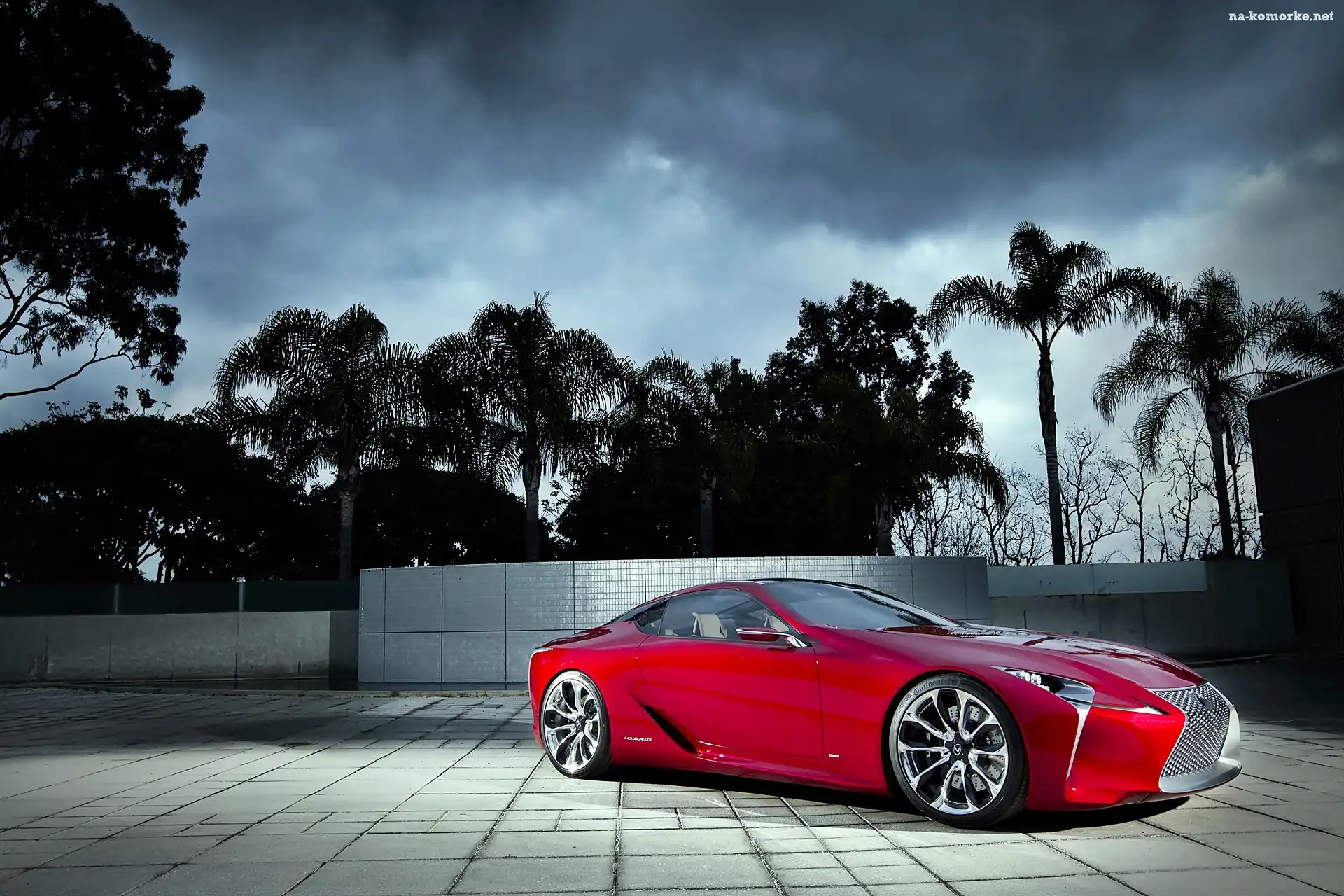 Palmy, Czerwony, Lexus, LF-LC, 2012