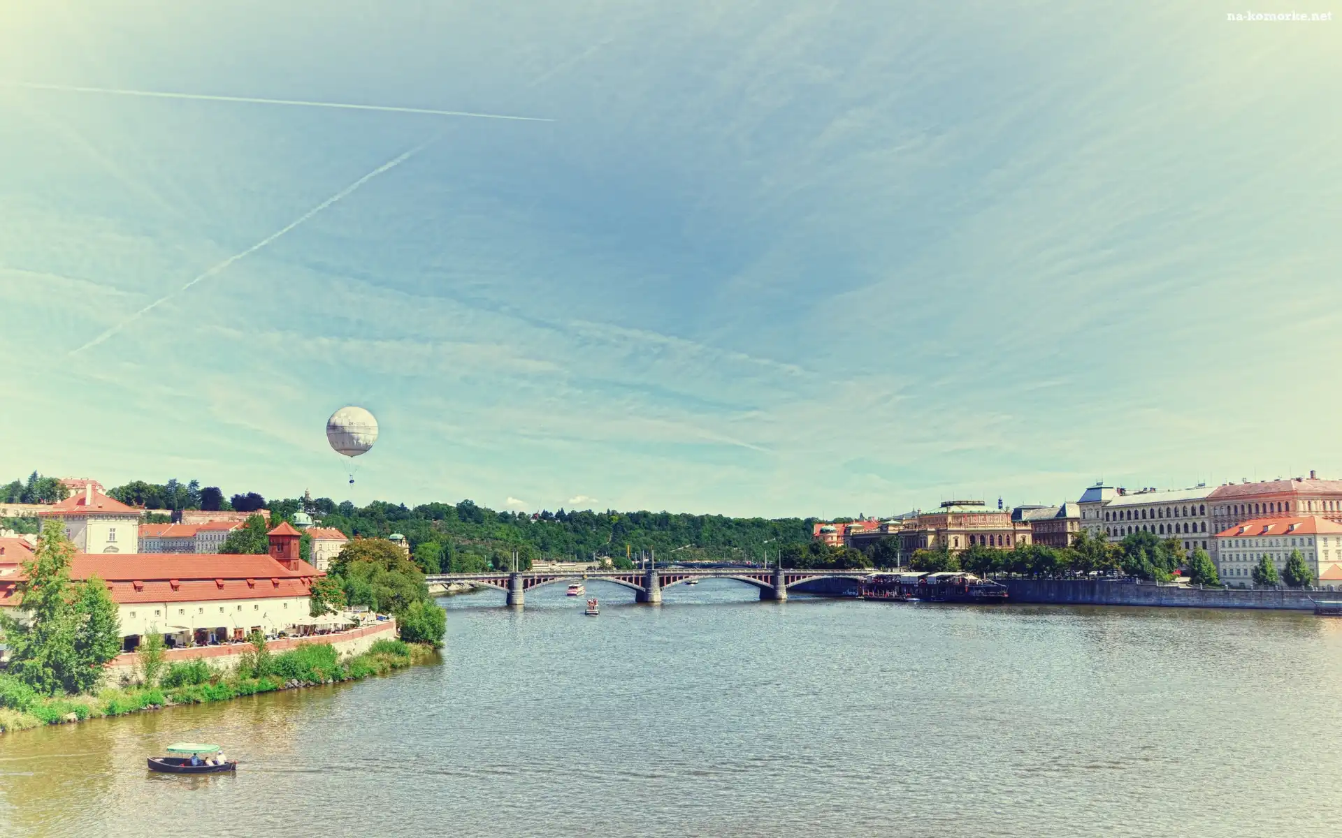 Panorama, Most, Miasta, Rzeka