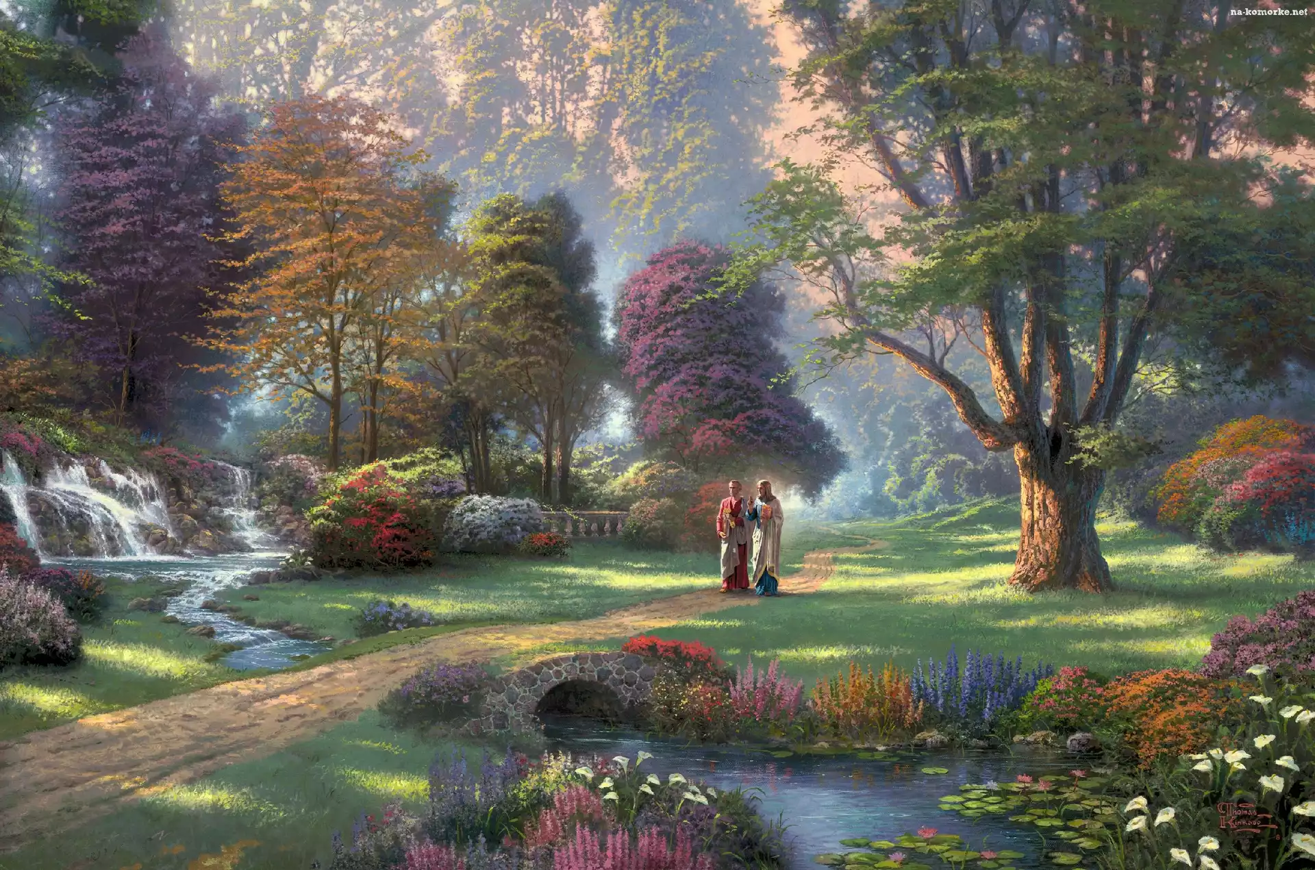 Park, Thomas Kinkade, Mnisi, Malarstwo