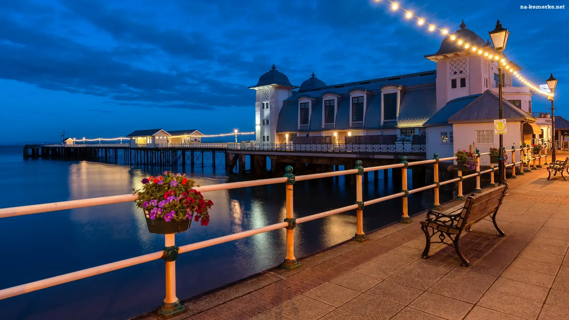 Ławeczki, Dom, Molo, Walia, Penarth Pier Pavilion, Penarth