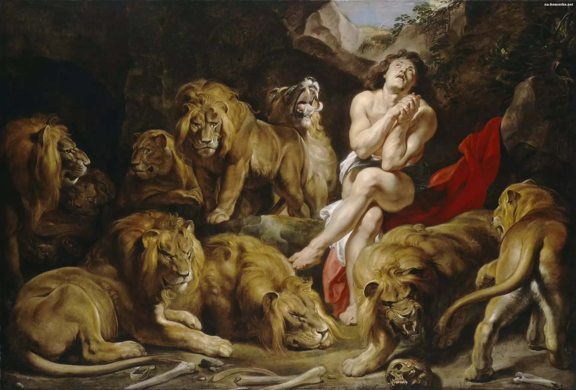 Daniel, Lwy, Malarstwo, Peter Paul Rubens