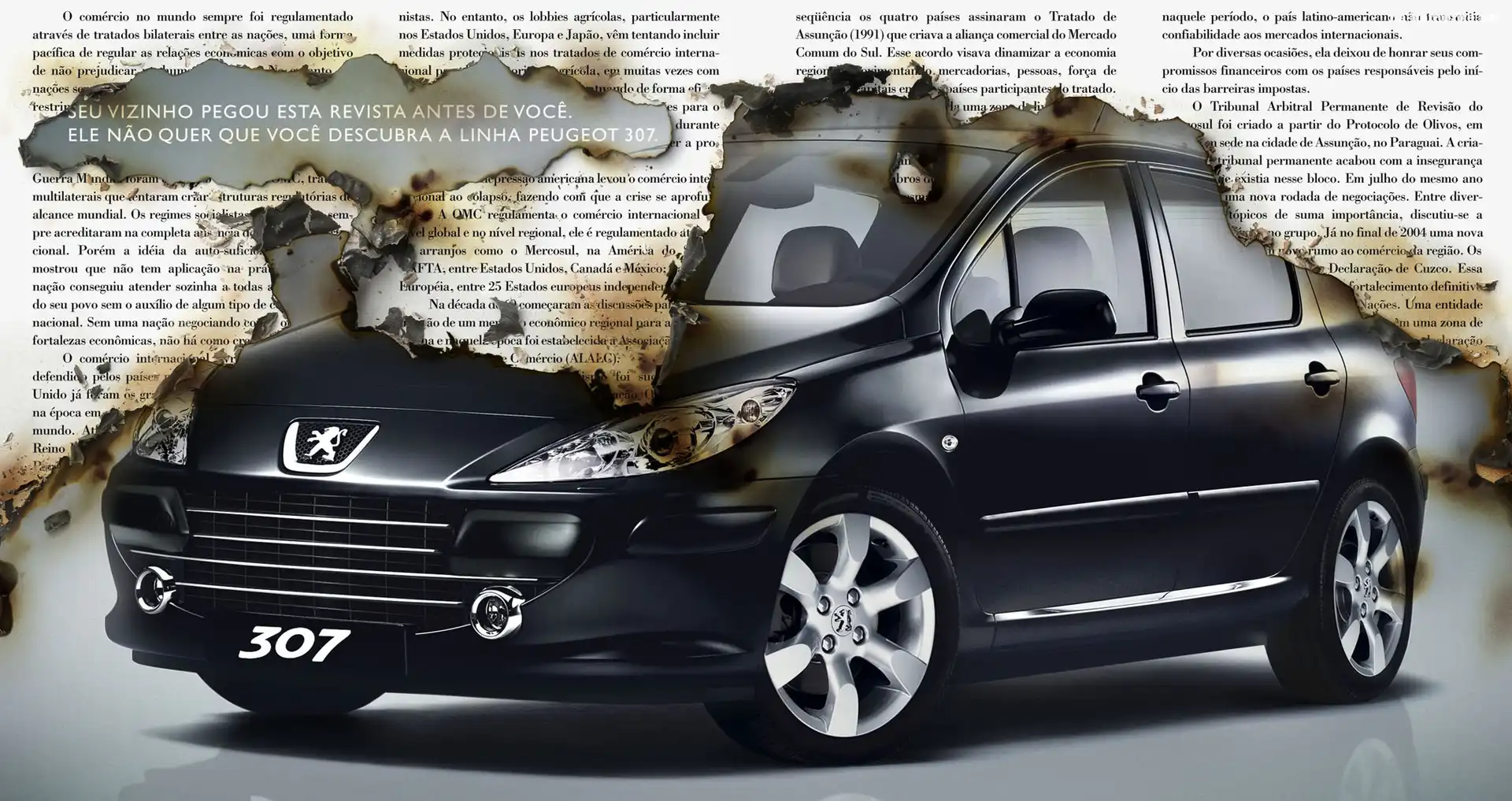 Peugeot, Gazeta, 307, Przypalona