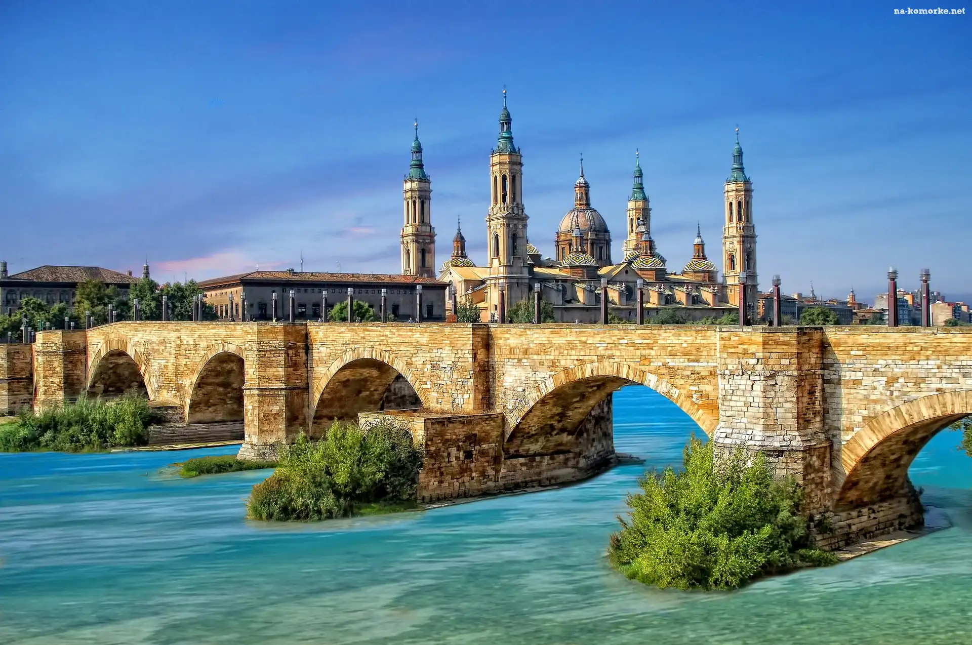 Hiszpania, Most, Saragossa, Bazylkia Nuestra Señora del Pilar