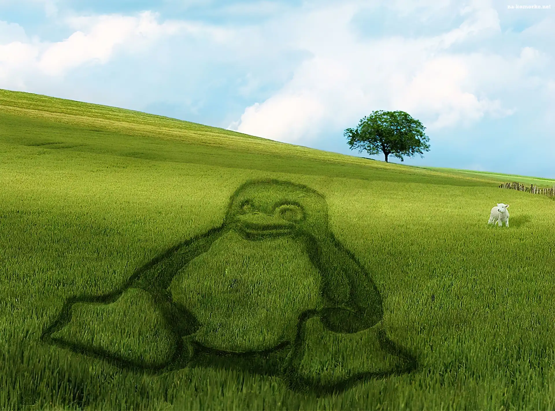 Linux, Pingwin, Trawa