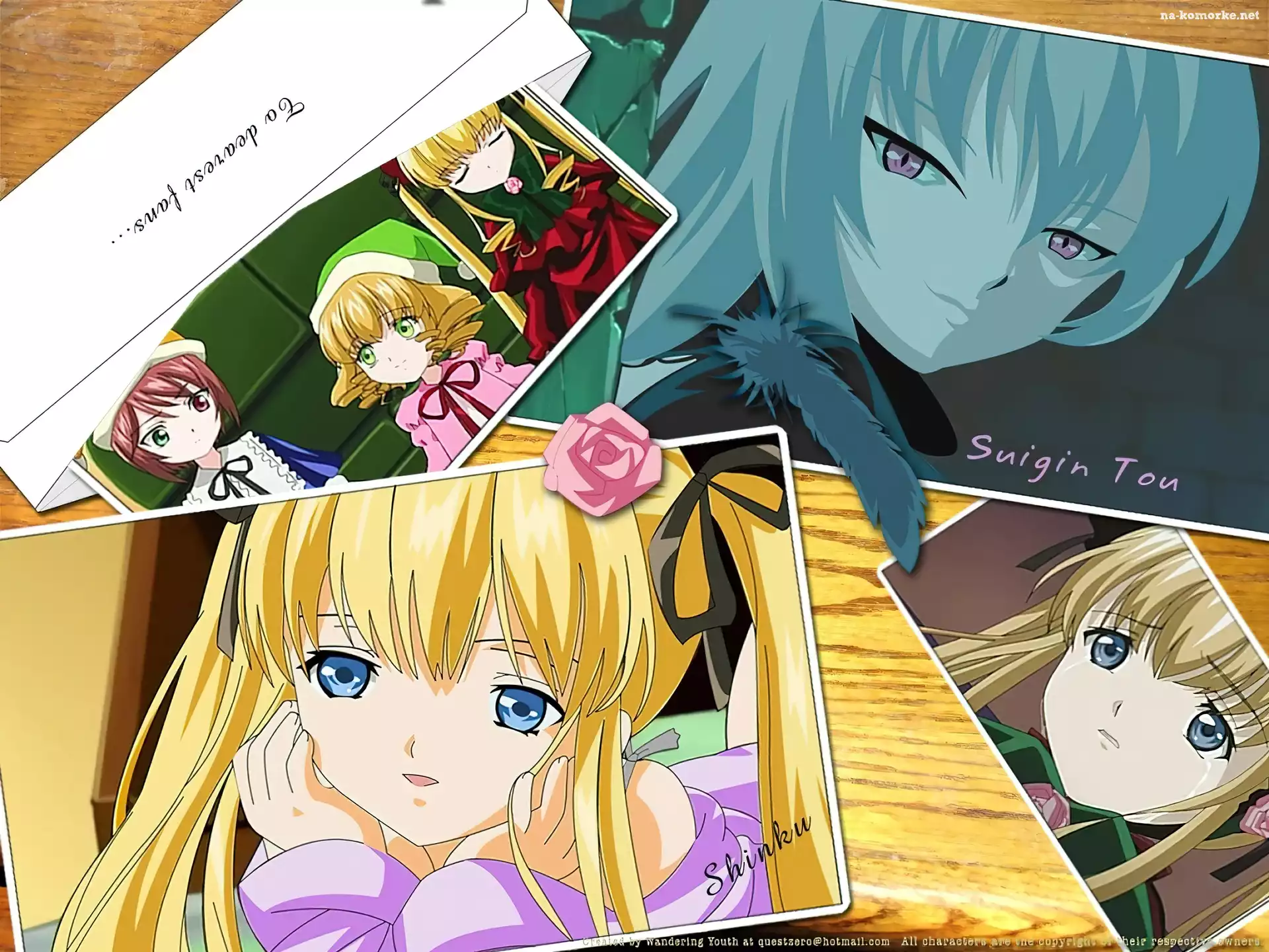 piórko, Rozen Maiden, zdjęcia, ludzie, róża