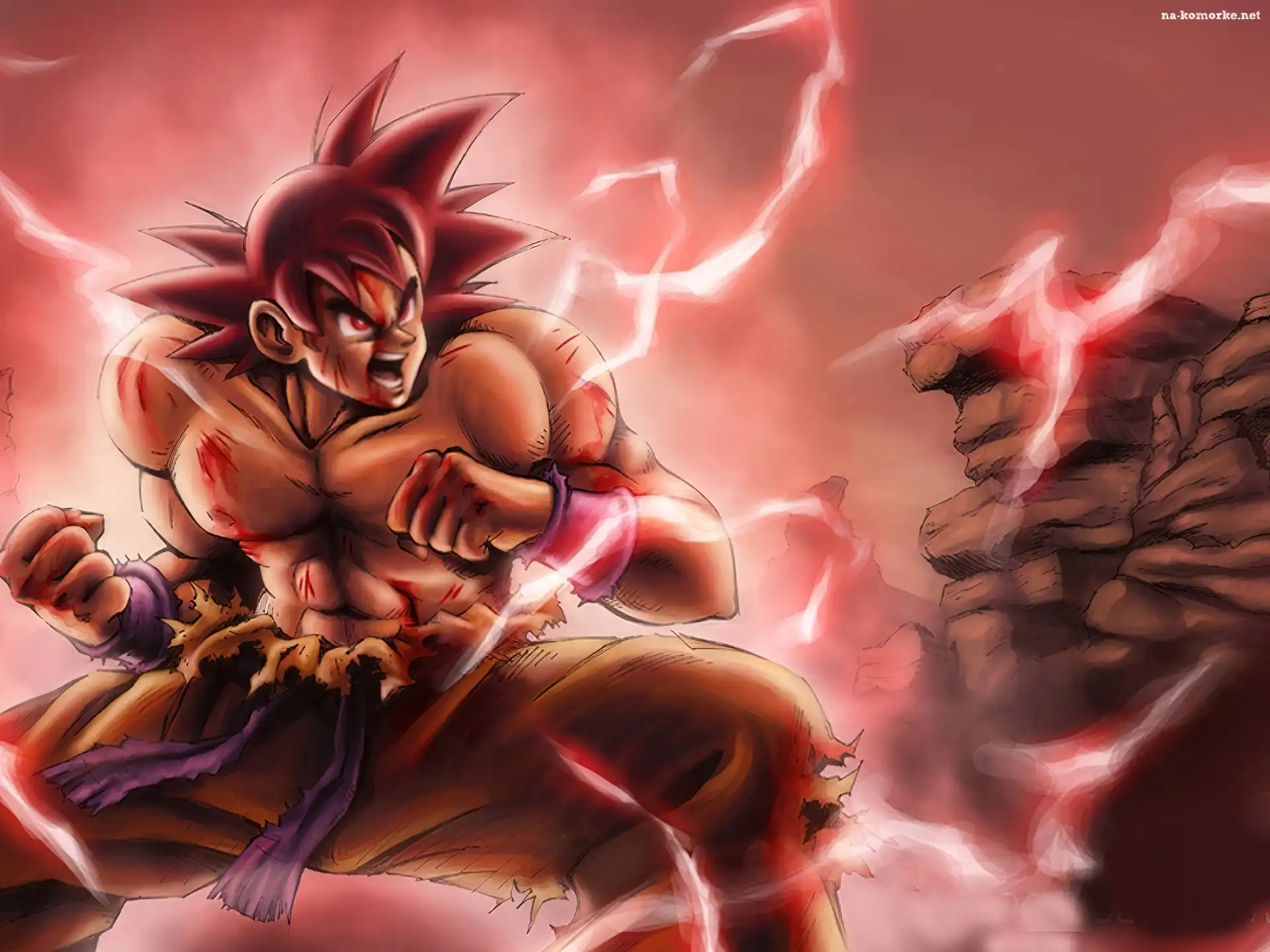 Songoku, Pioruny, Skała
