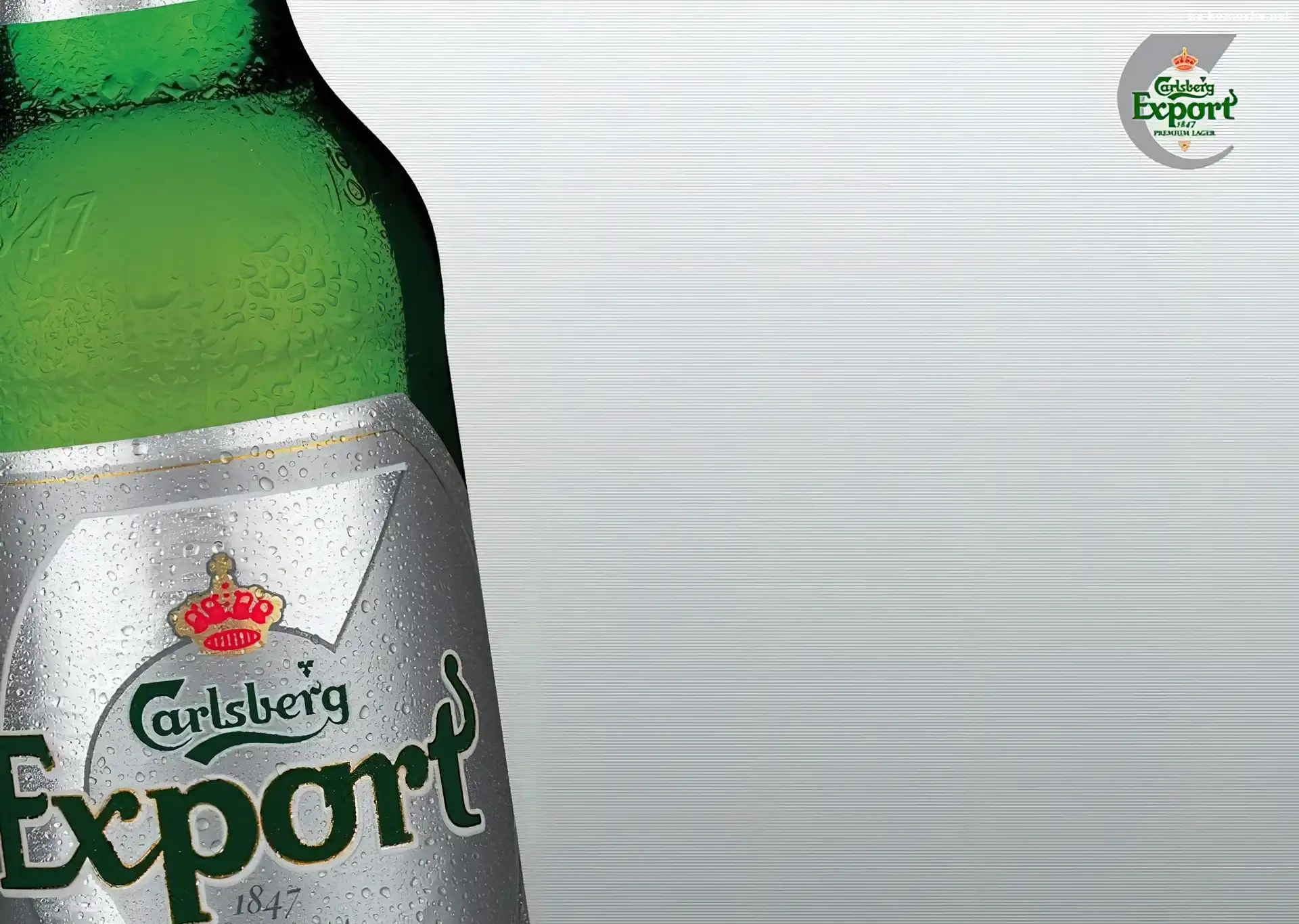 Export, Butelka, Piwo, Calsberg