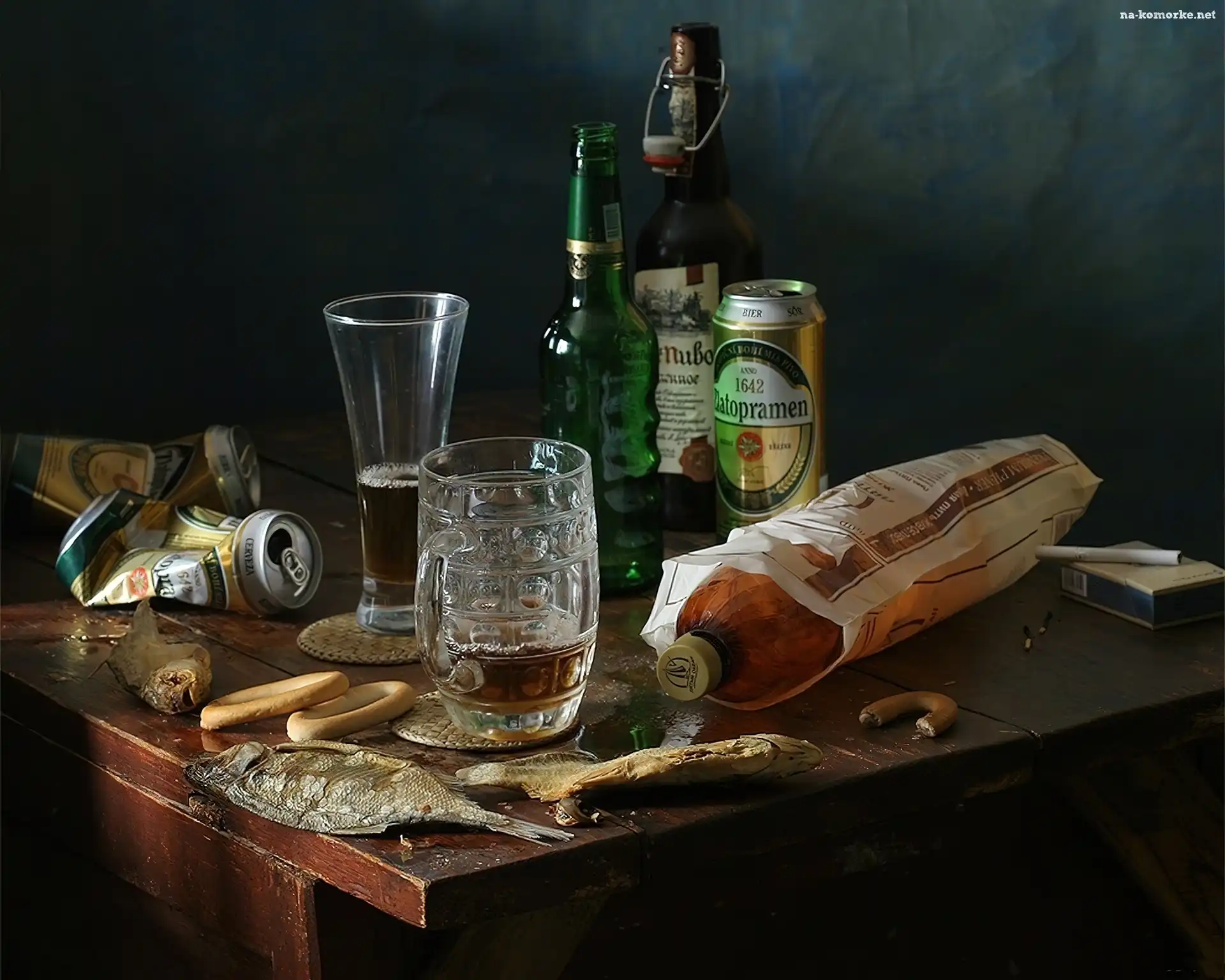 Piwo, Alkohol, Butelki, Ryby, Puszki, Suszone