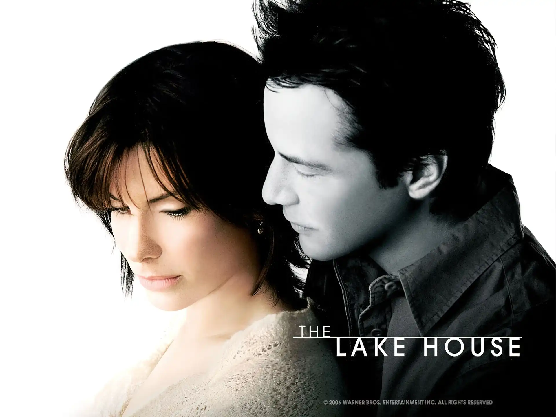 przytuleni, The Lake House, Keanu Reeves, Sandra Bullock, plakat