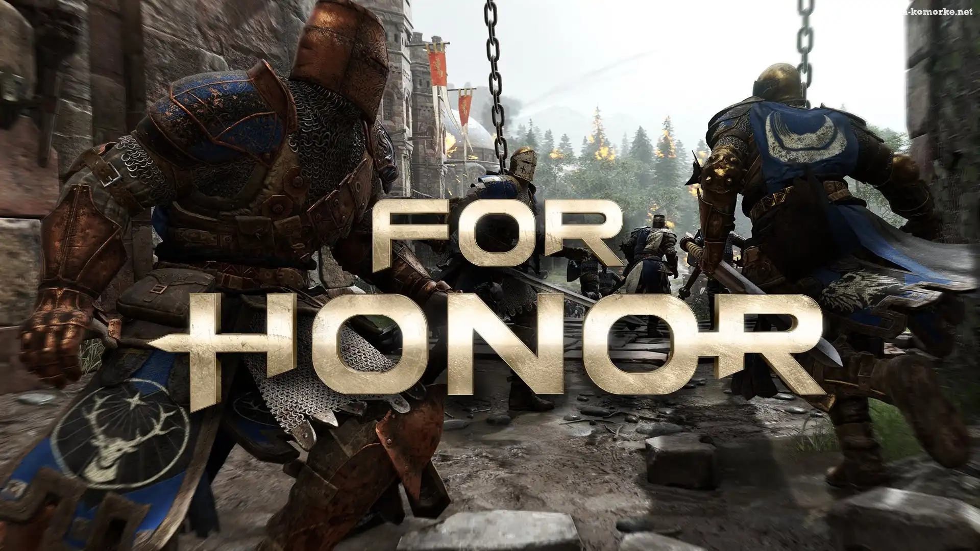 Plakat, For Honor, Gra, Rycerze, Walka