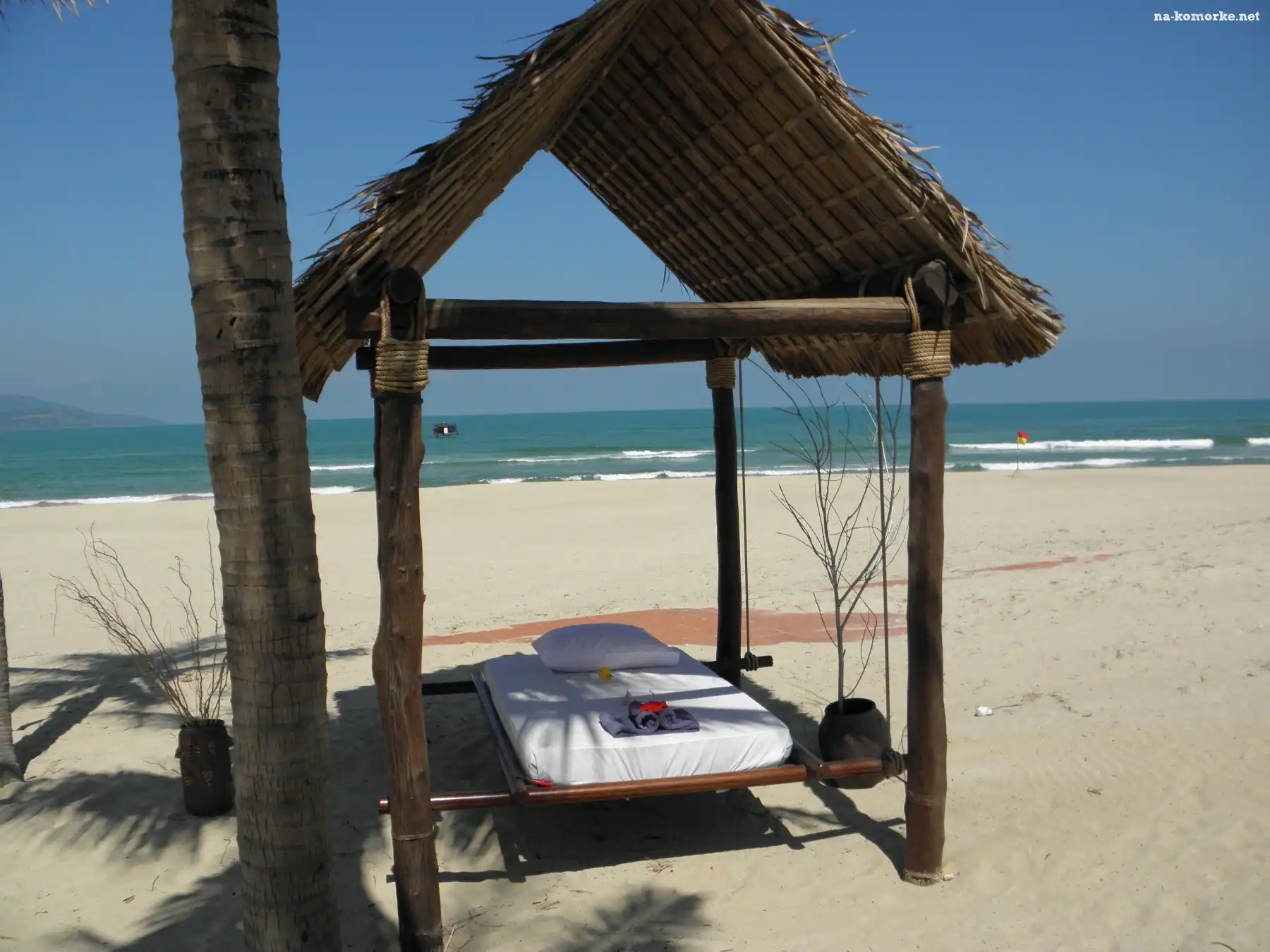 Plaża, Piasek, Morze, Leżanka