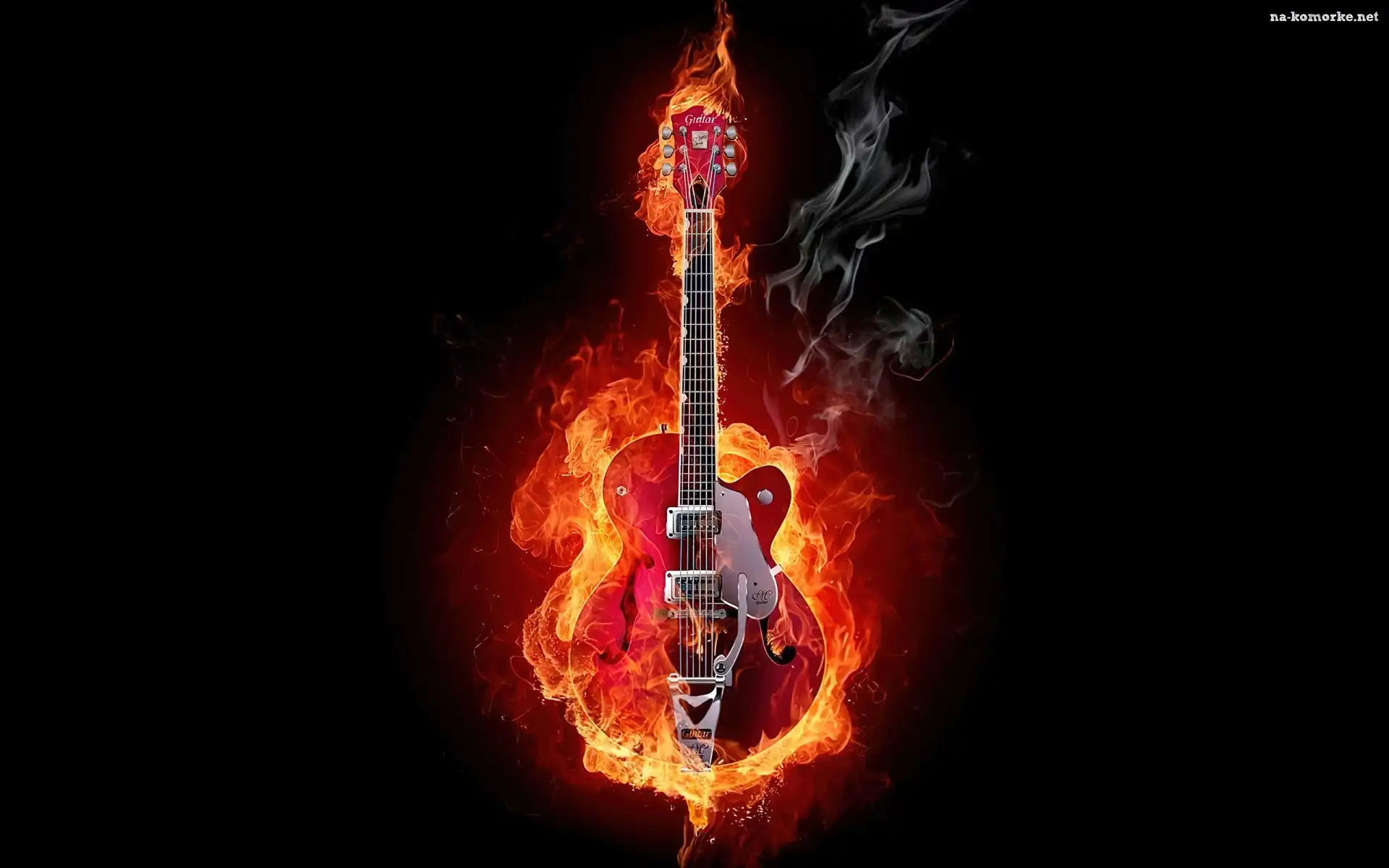 Płonąca, Gitara