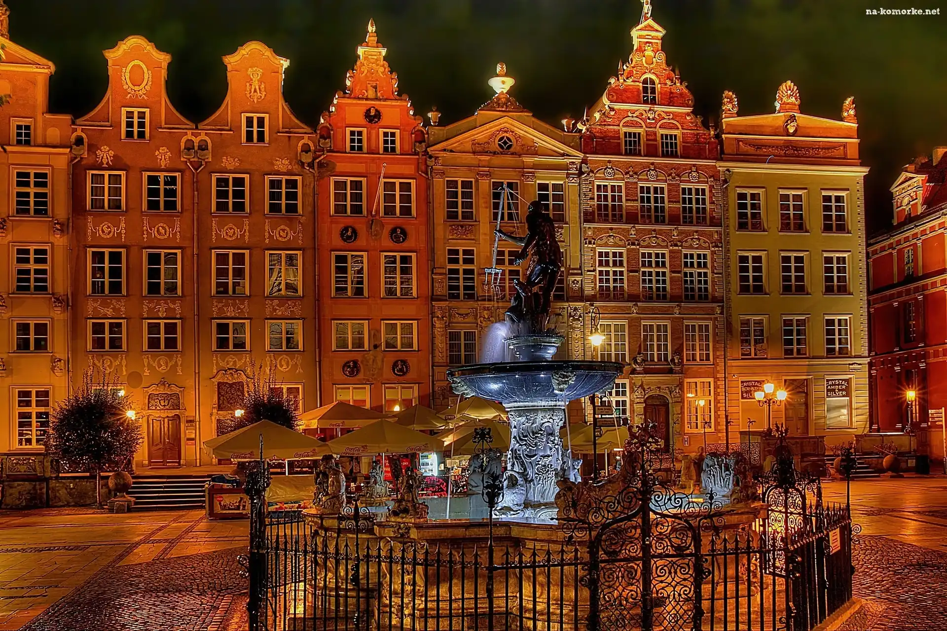 Polska, Fontanna, Neptun, Kamienice, Gdańsk