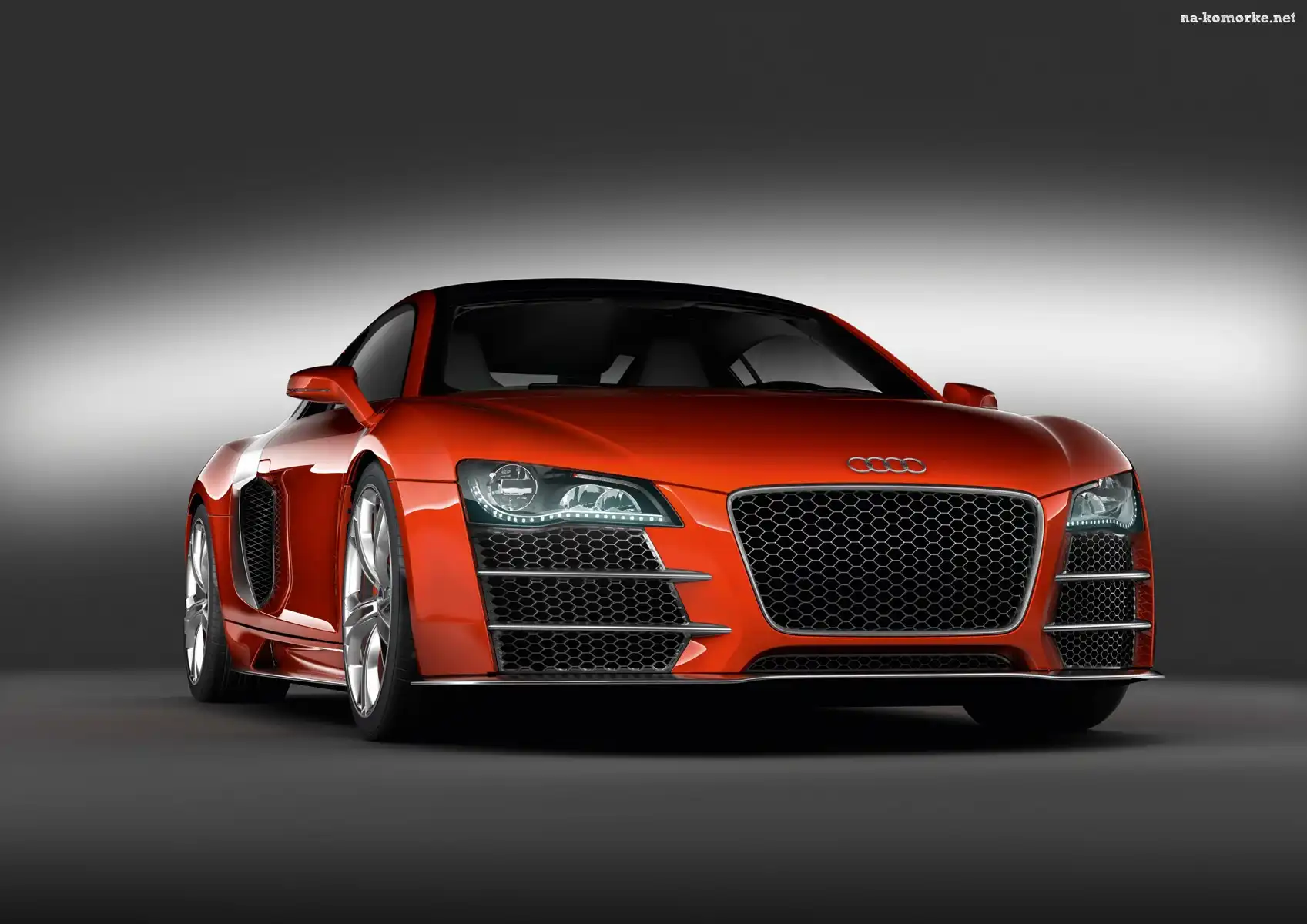 Pomarańczowe, Audi R8, Grill