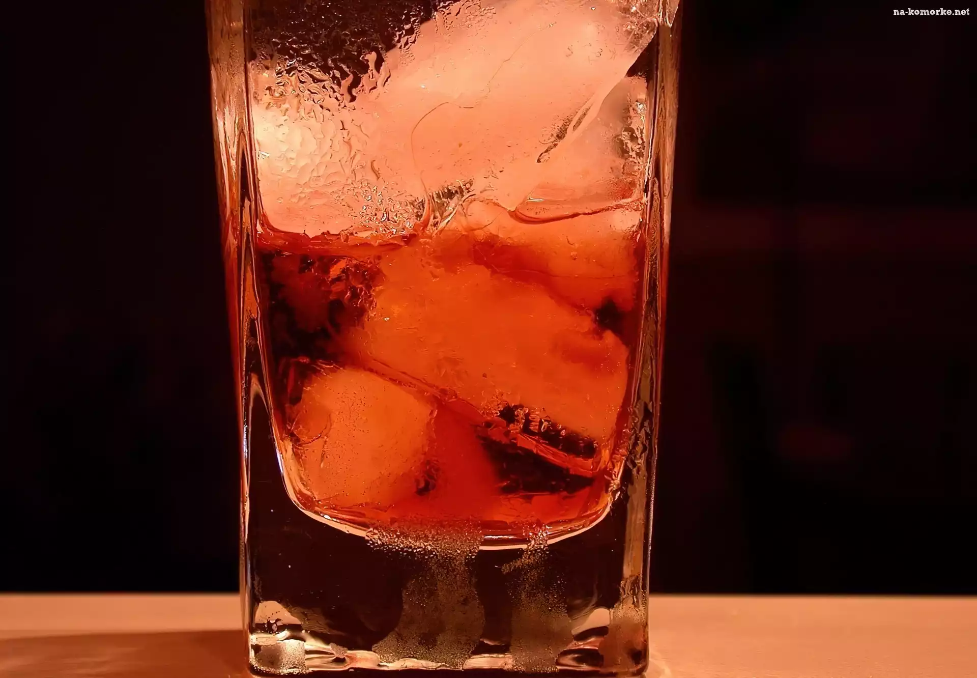 Pomarańczowy, Lodu, Drink, Kostki