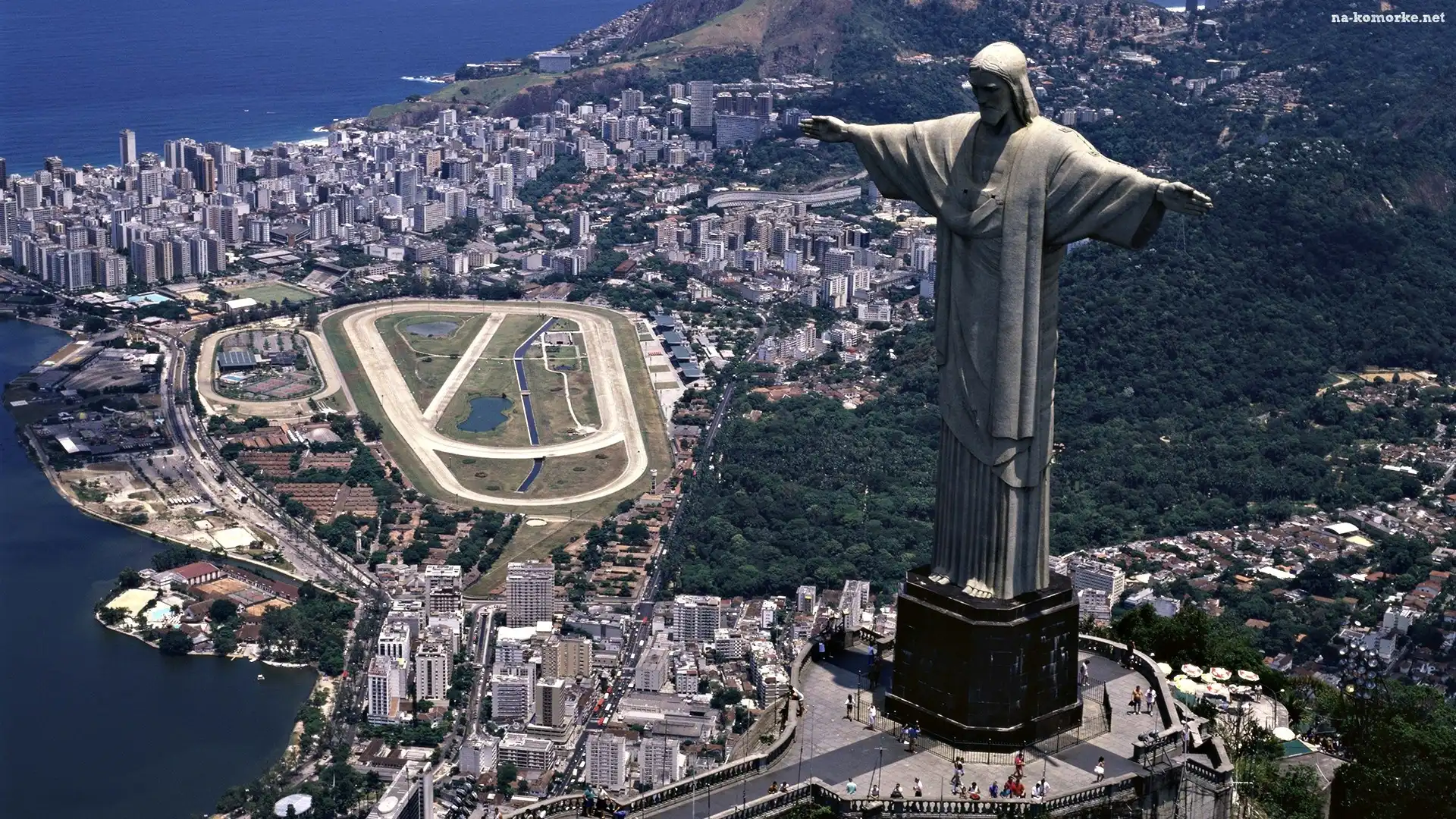 Miasto, Pomnik, Chrystus, Rio De Janeiro, Brazylia