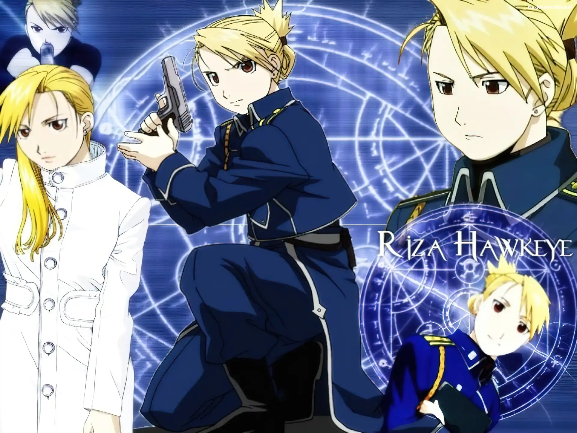 postać, Riza, Hawkeye, Fullmetal, Alchemist