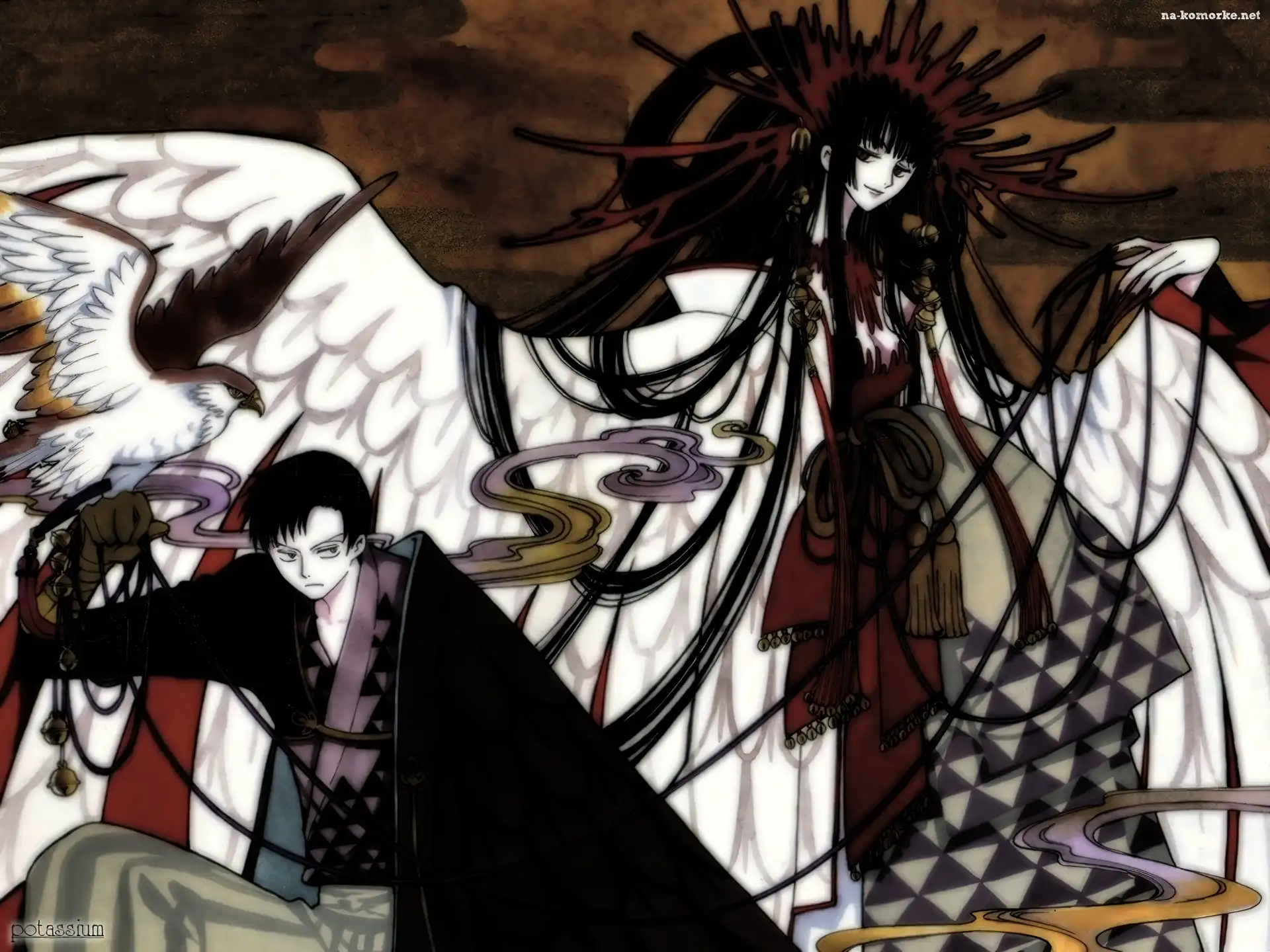 postacie, Xxxholic, skrzydła, ptak