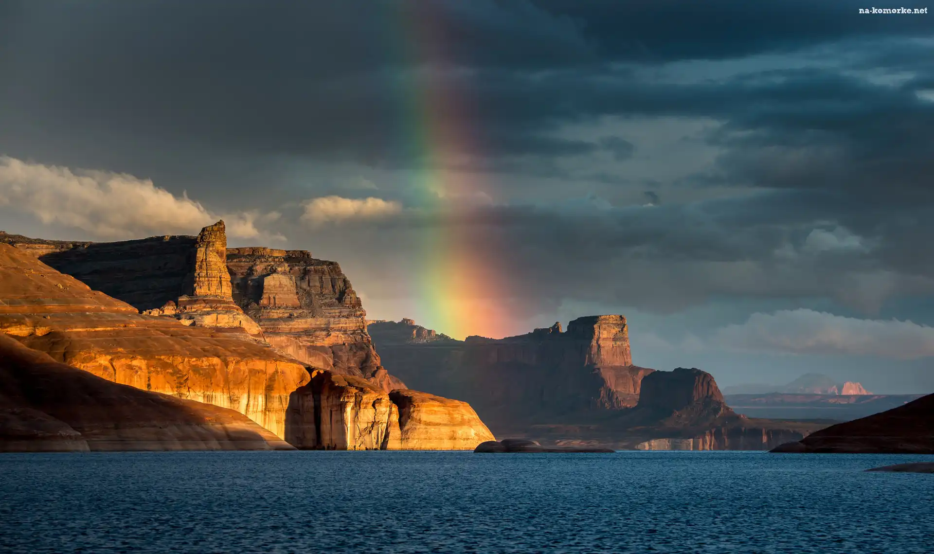 Jezioro Powell, Arizona, Kanion, Tęcza, Zatoka Padre Bay