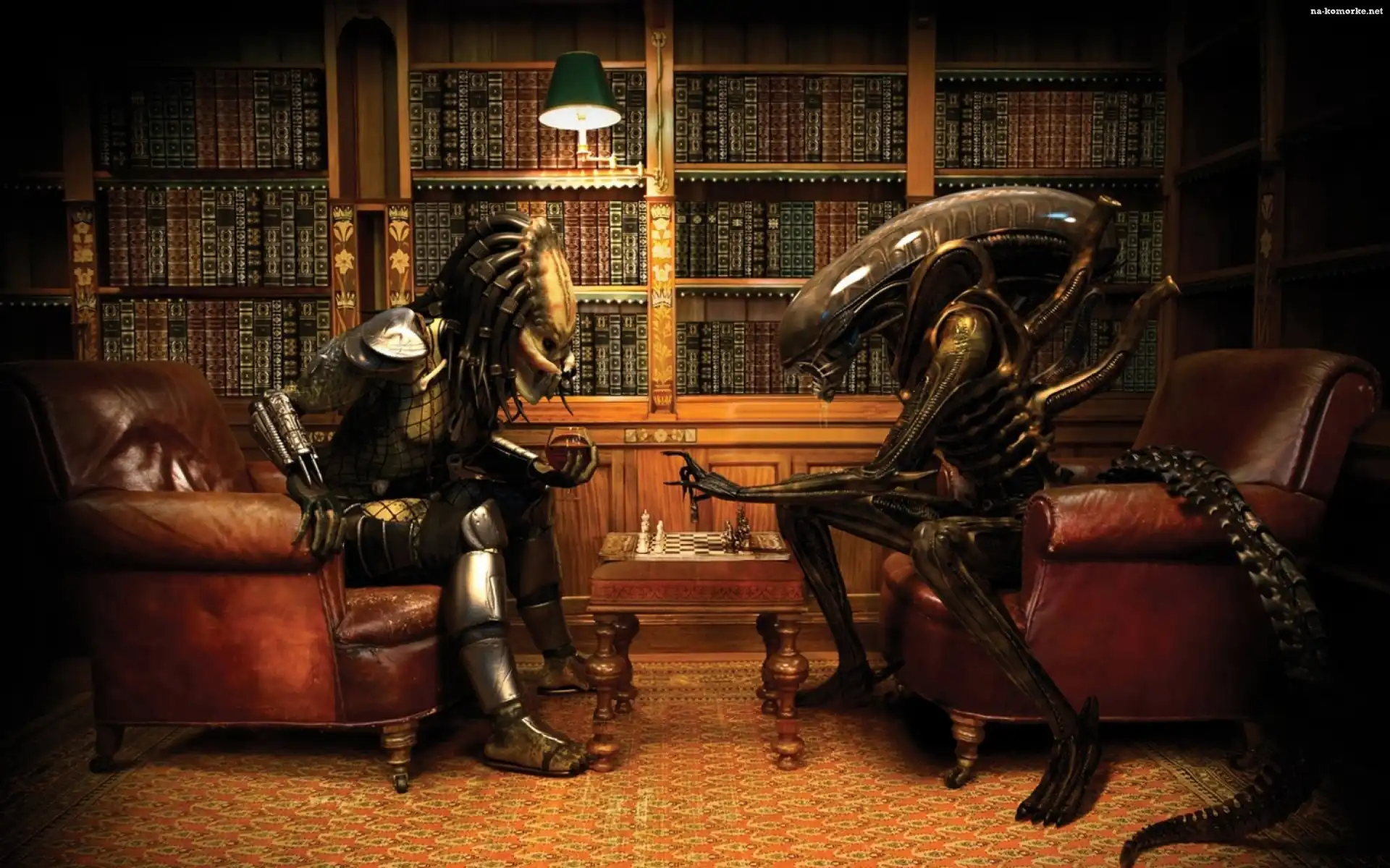 Predator, Biblioteka, Alien, Szachy