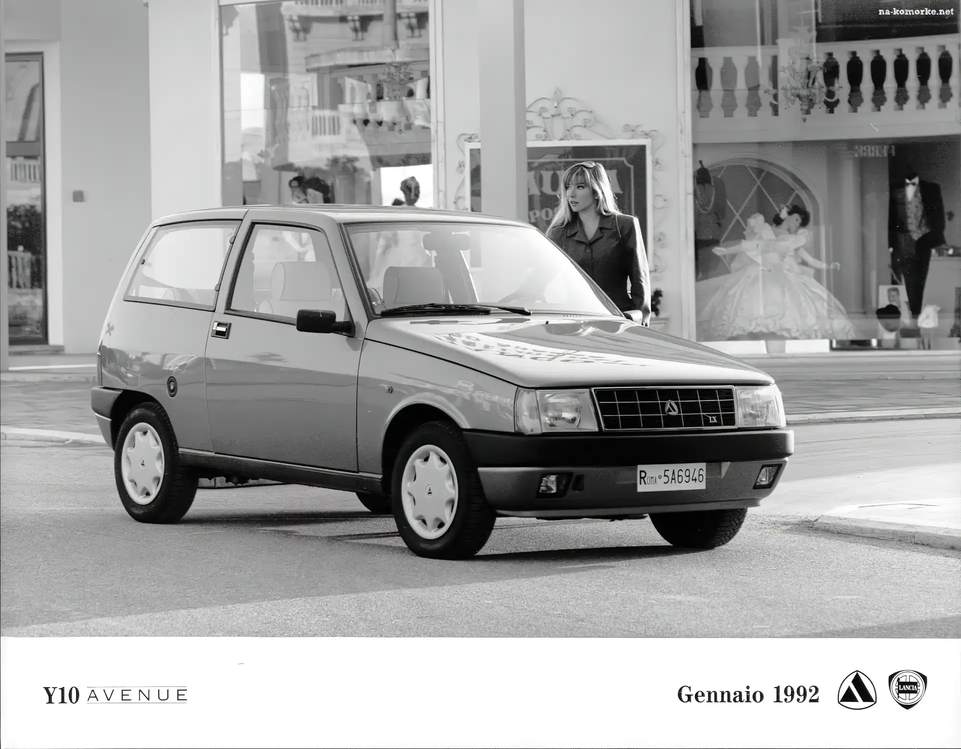 Przód, Prospekt, Autobianchi Y10, Reklama