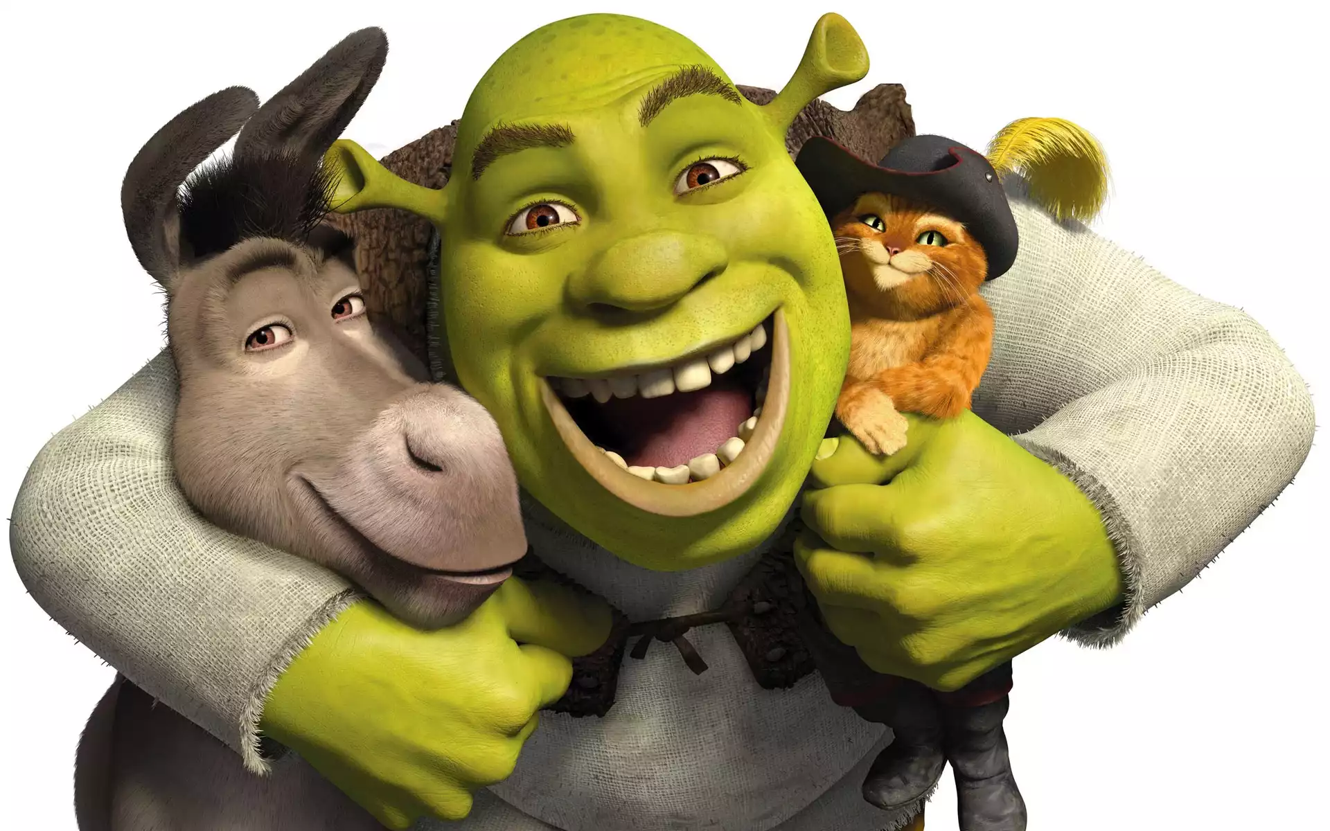 Przyjaźń, Shrek, Osioł, Kapelusz, Uśmiech