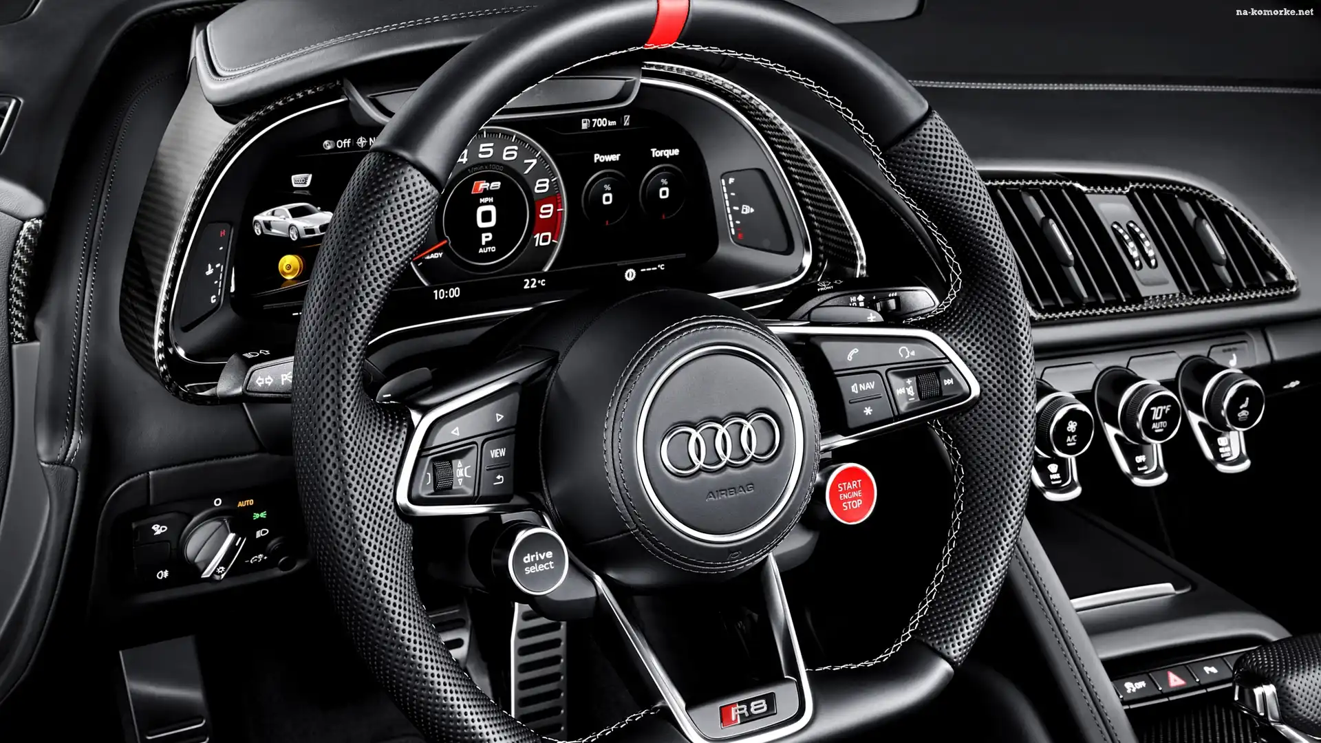 Audi R8 Sport Edition, Kierownica, 2017, Wnętrze