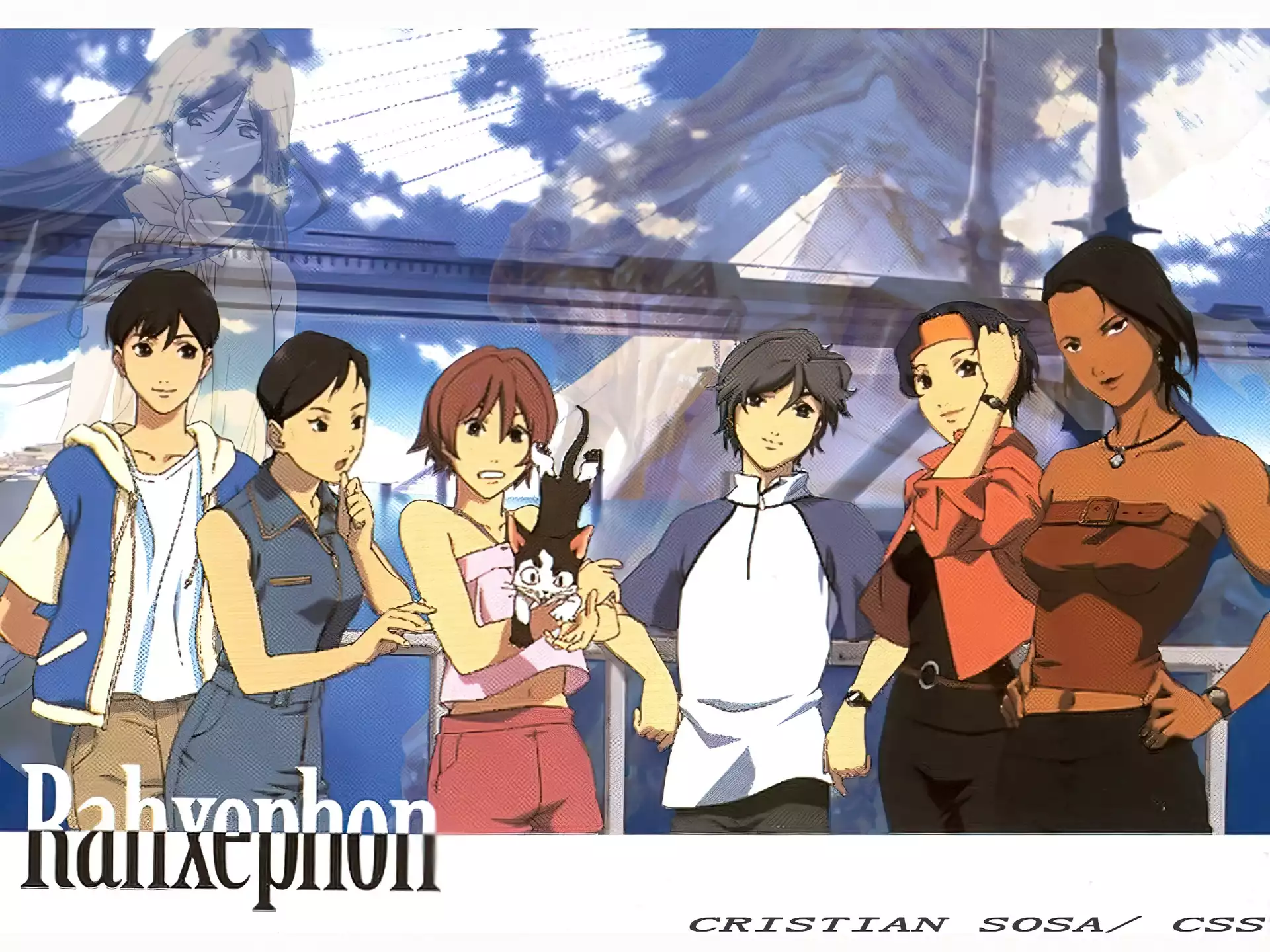 kot, most, Rahxephon, ludzie
