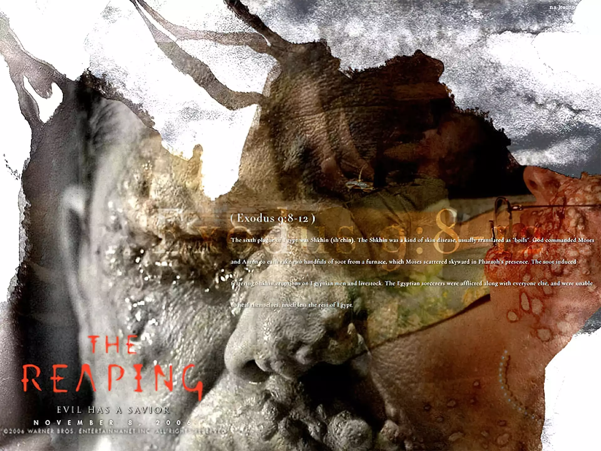 Reaping, twarz, trędowaci, choroba