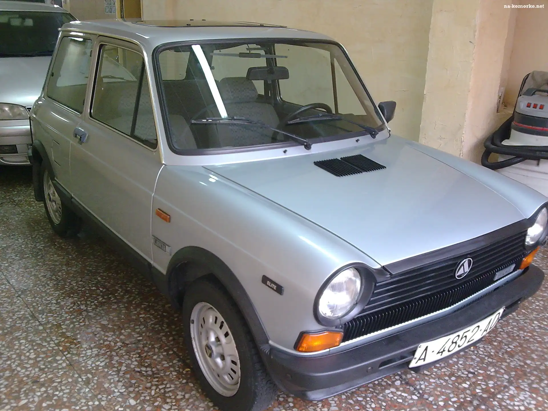 rejestracja, Autobianchi A112, lewy, przód, opony