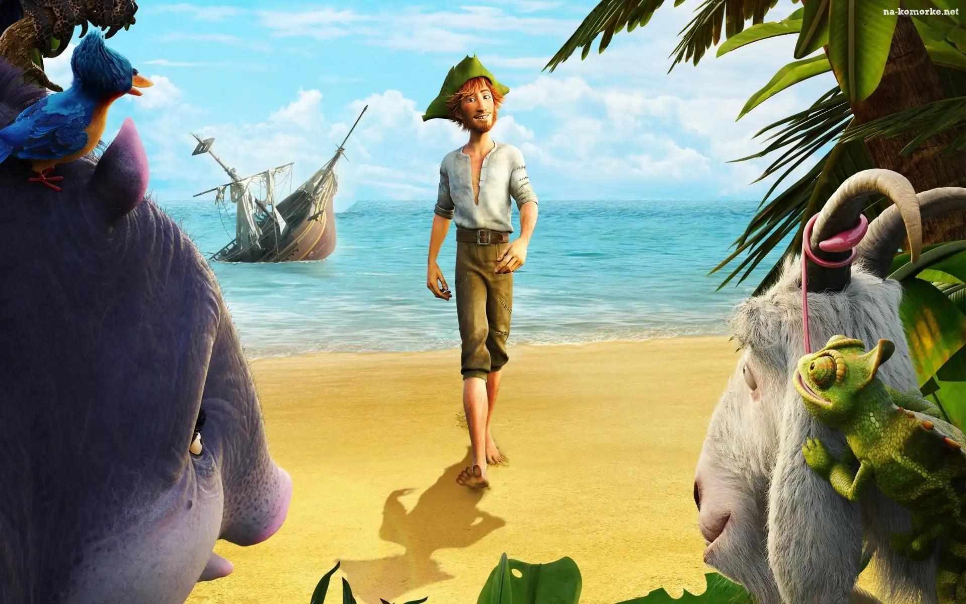 Robinson Crusoe, Okręt, Morze, Zatopiony