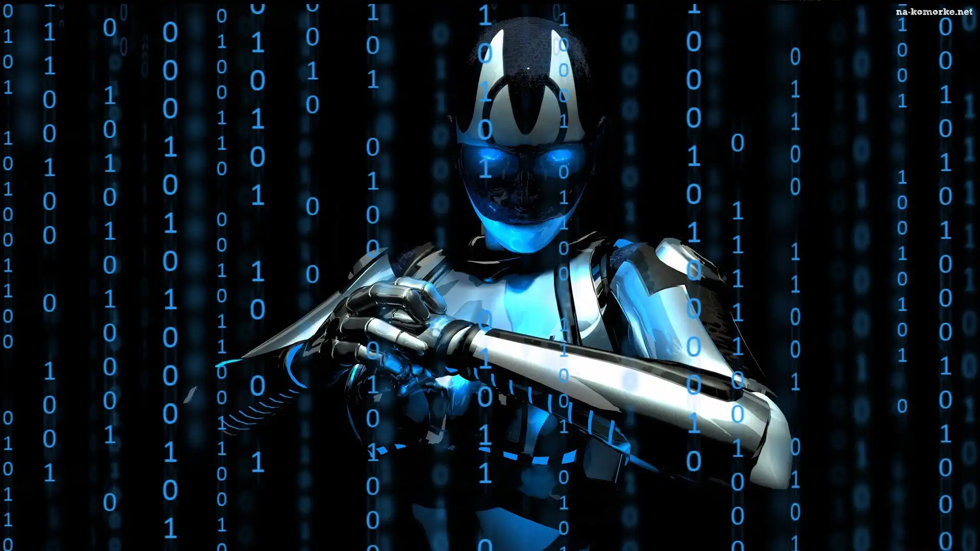 Robot, Matrix, 3D, Cyfry