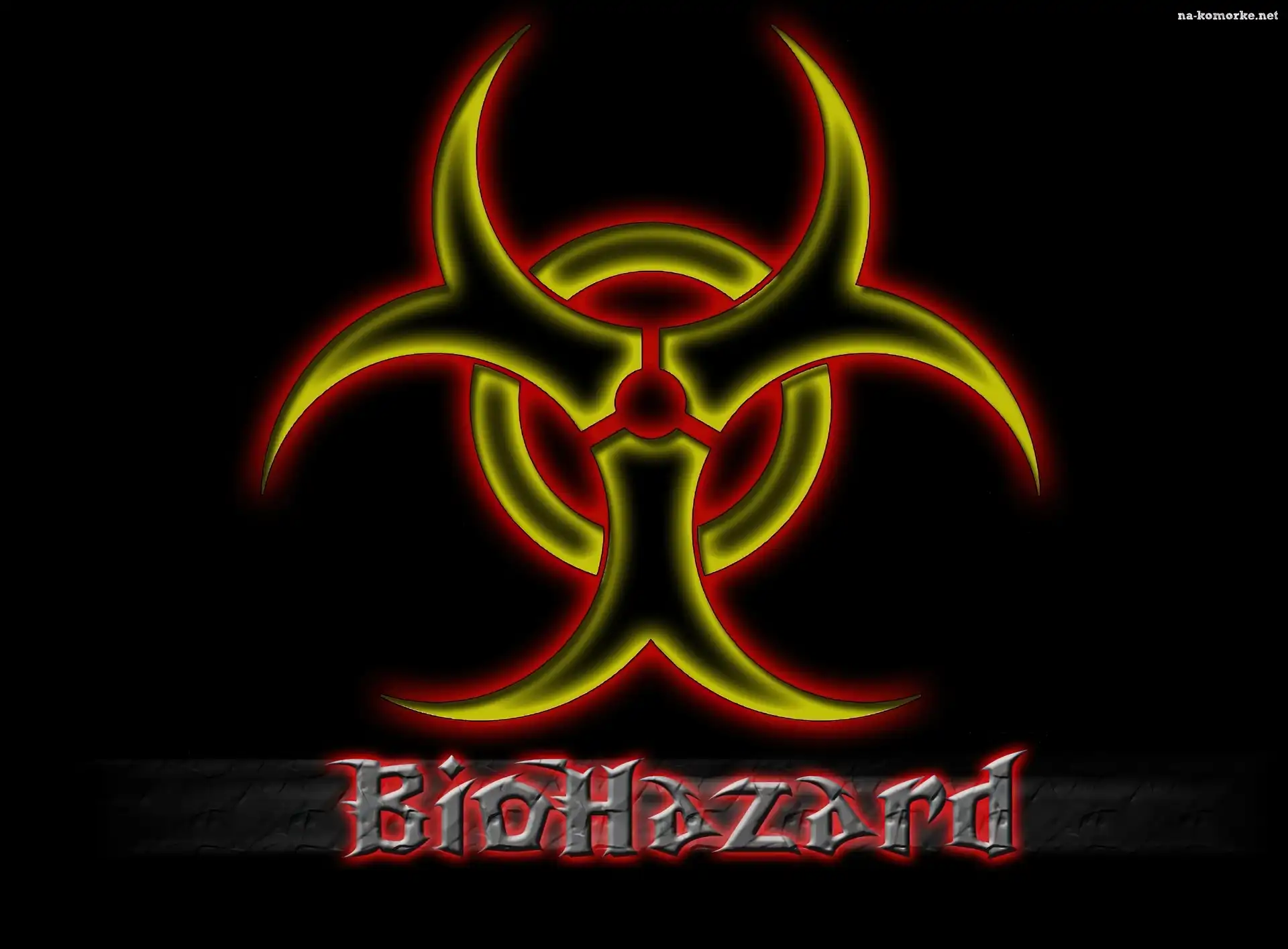 Rock, napis, Biohazard, Logo