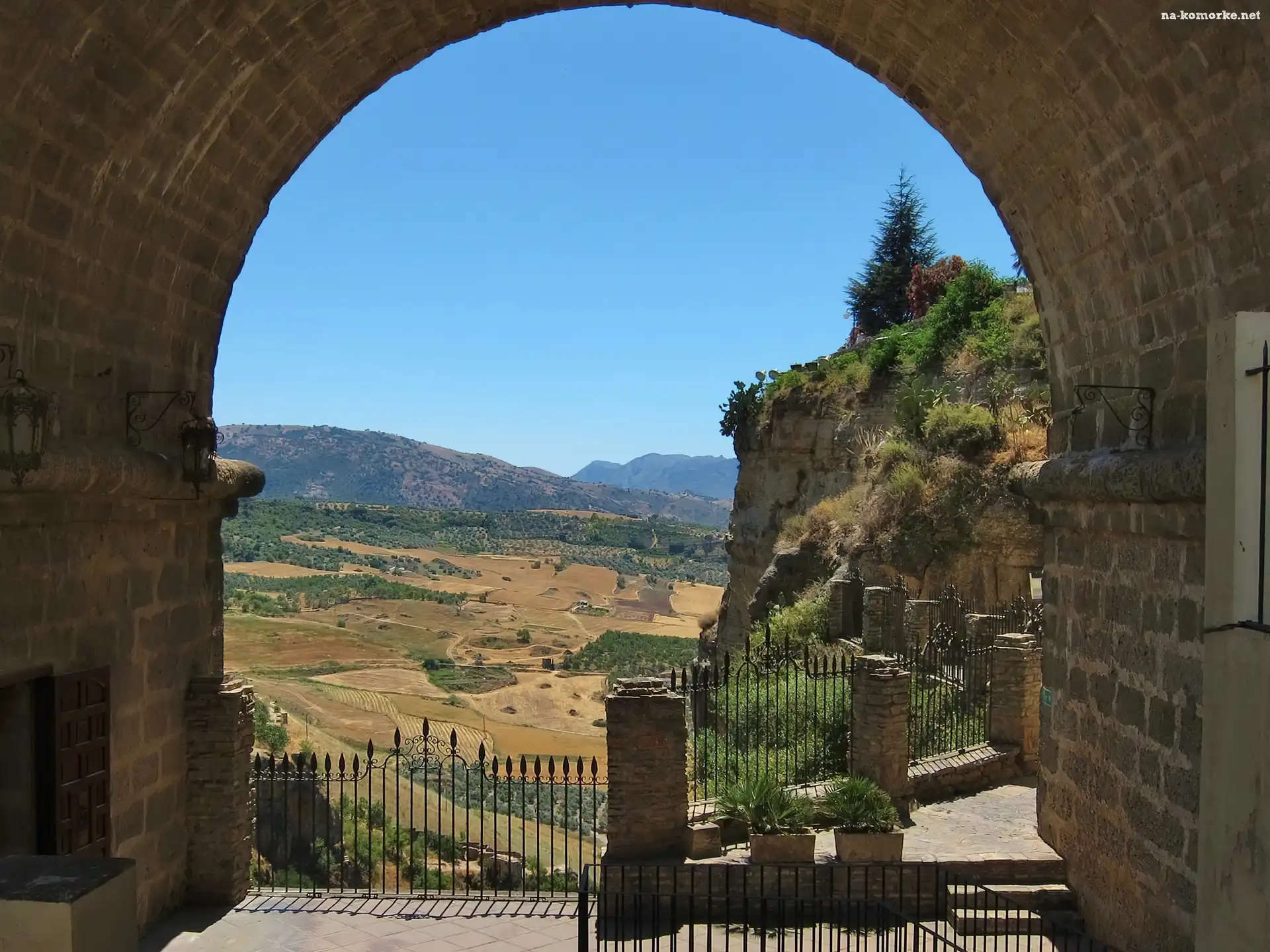 Ronda, Widok, Hiszpania, Łuk