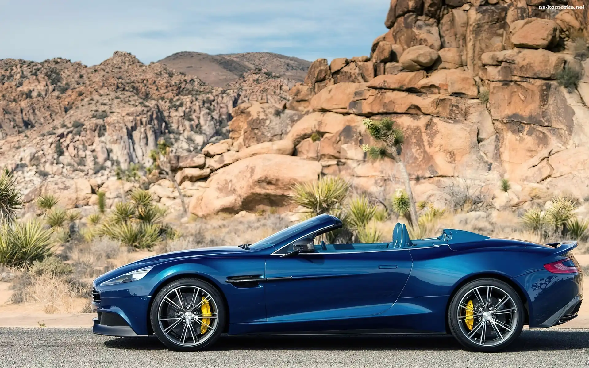 Rośliny, Aston Martin, Vanquish, Volante, Skały