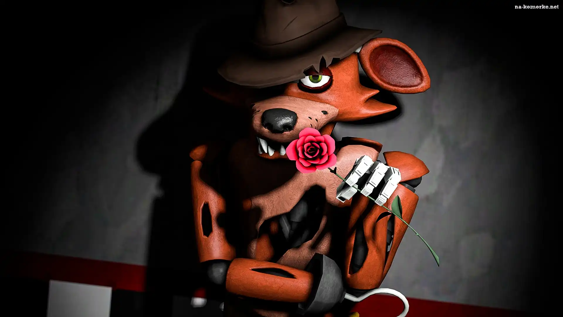 Róża, Fnaf, Foxy, Pirat, Fox
