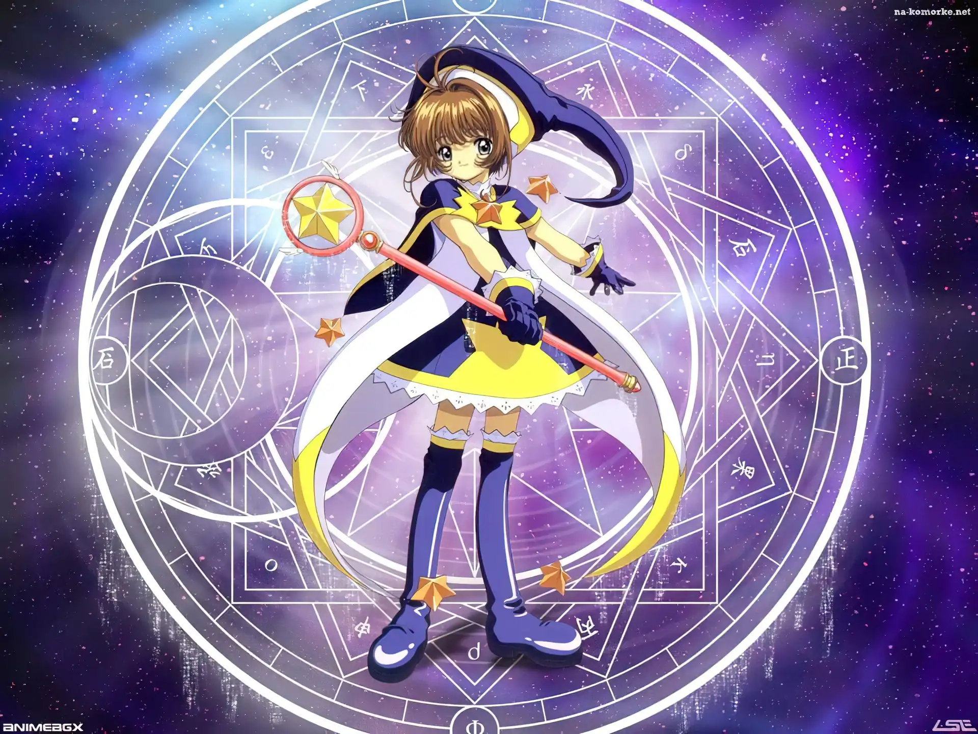 różdżka, Cardcaptor Sakura, dziewczyna, zodiak, kij