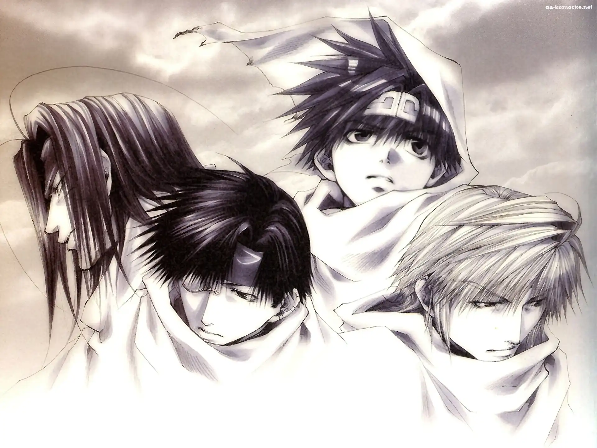 Saiyuki, rozmycie twarzy