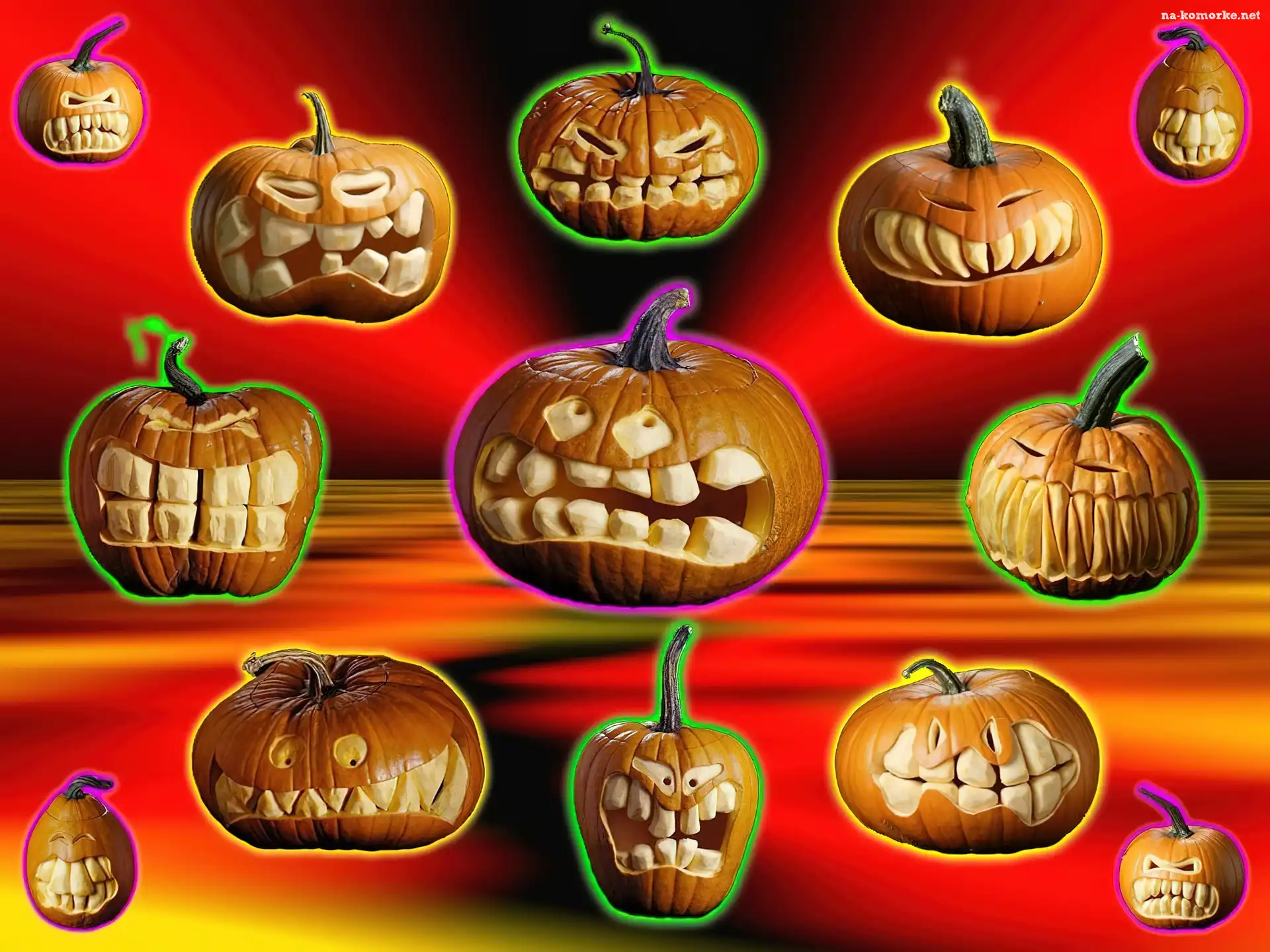 Halloween, różne dynie