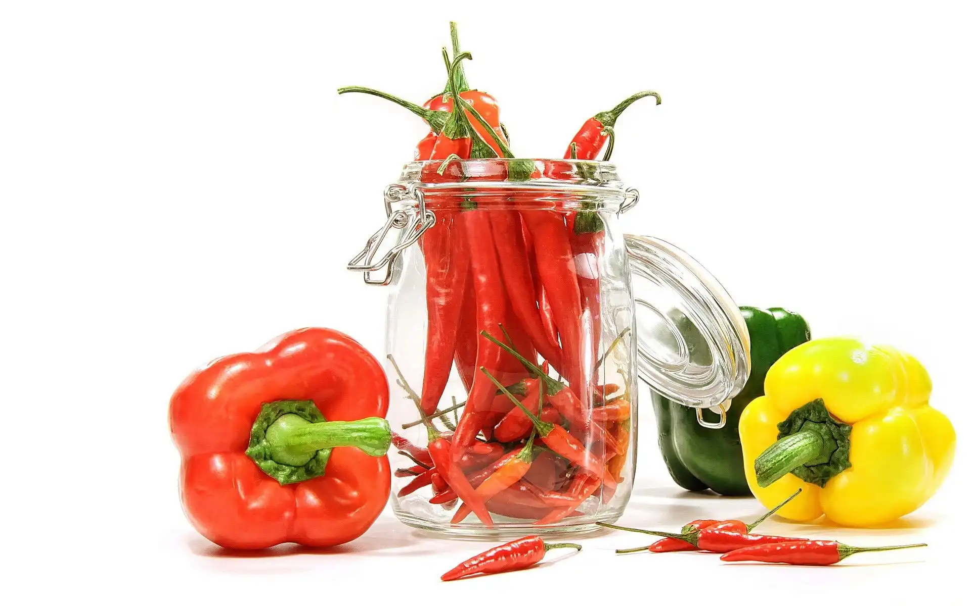 Różne, Słoik, Papryki, Chilli
