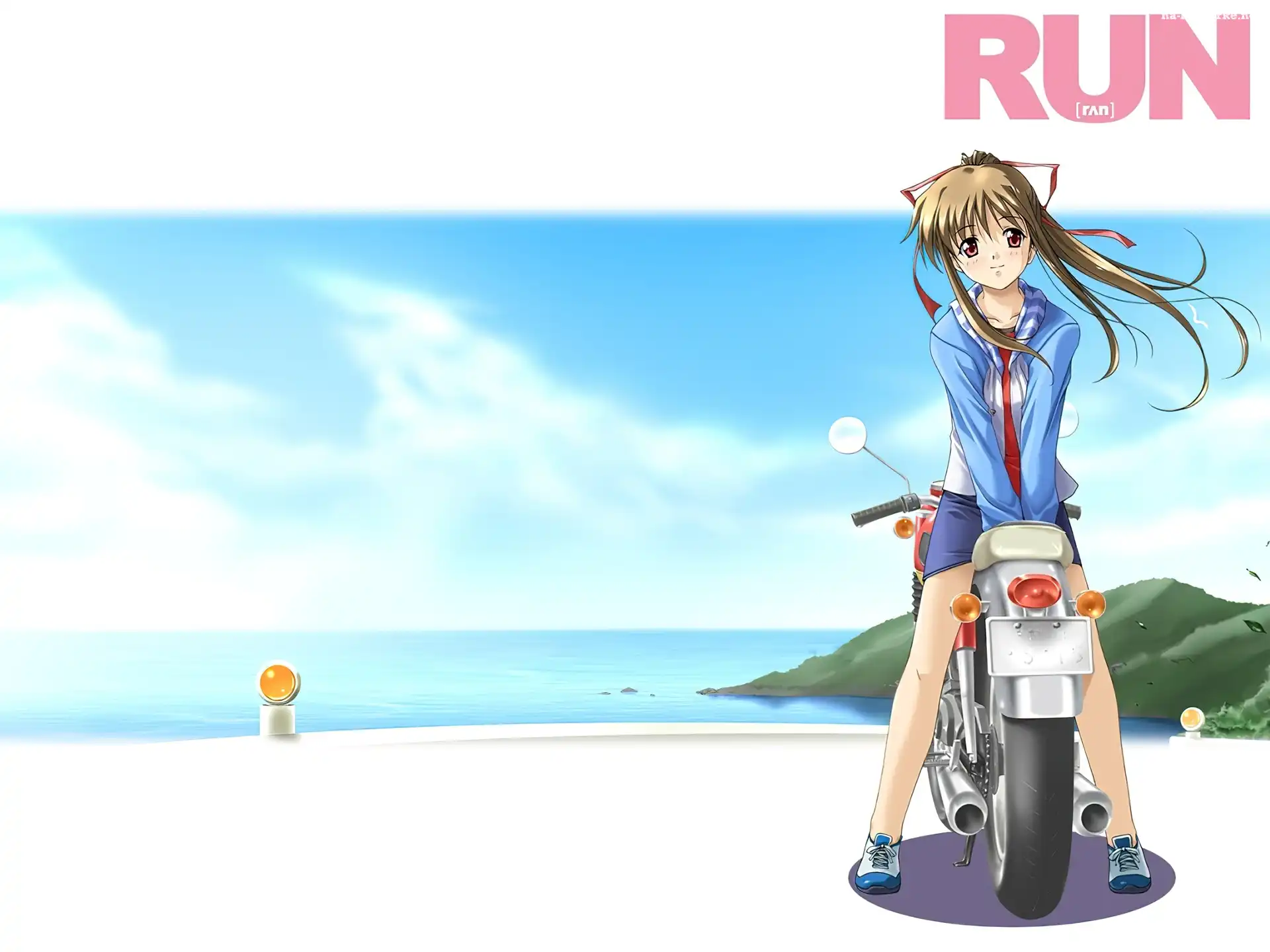 Anime, Motorower, Run