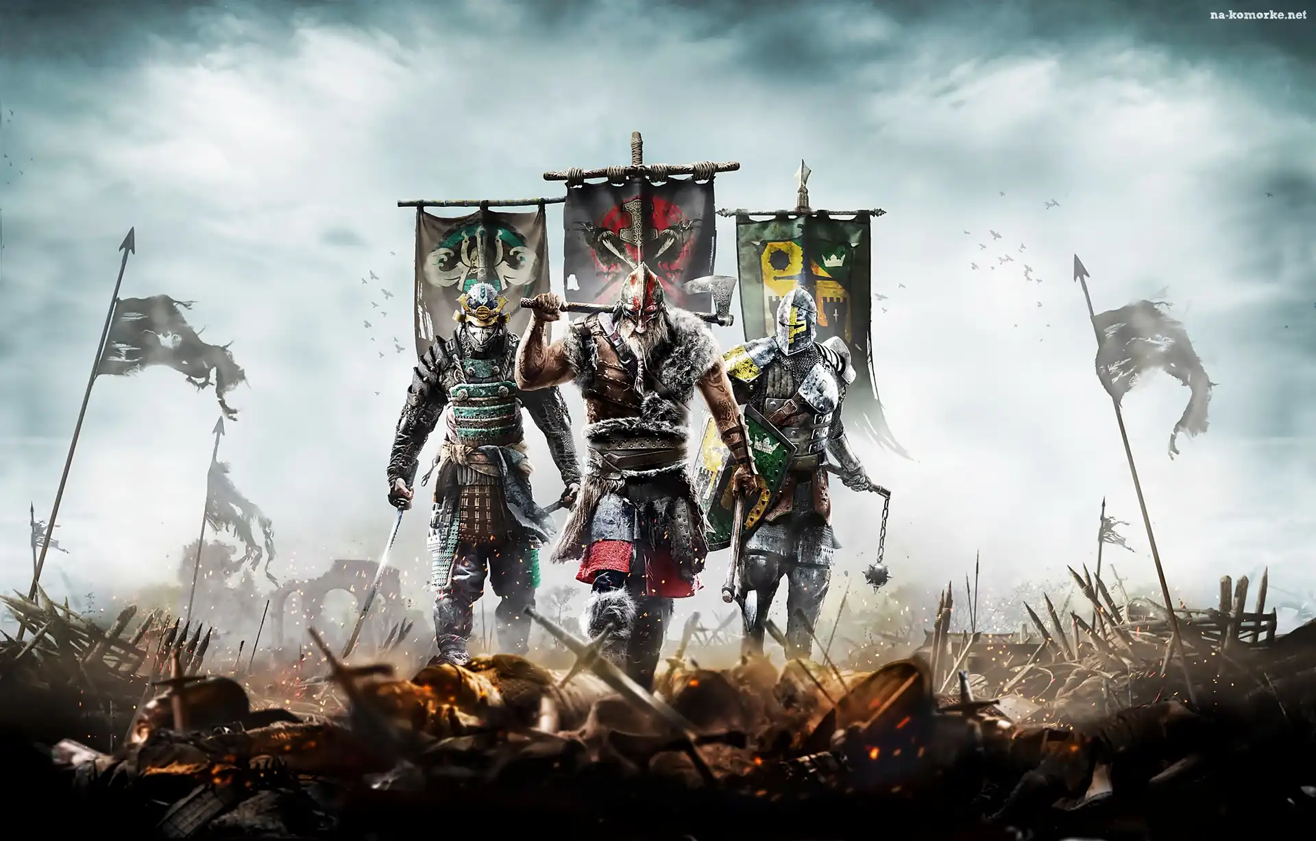 Rycerz, For Honor, Gra, Samuraj, Wiking