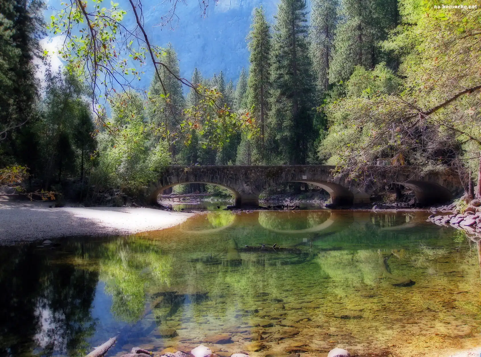Yosemite, Rzeka, Most