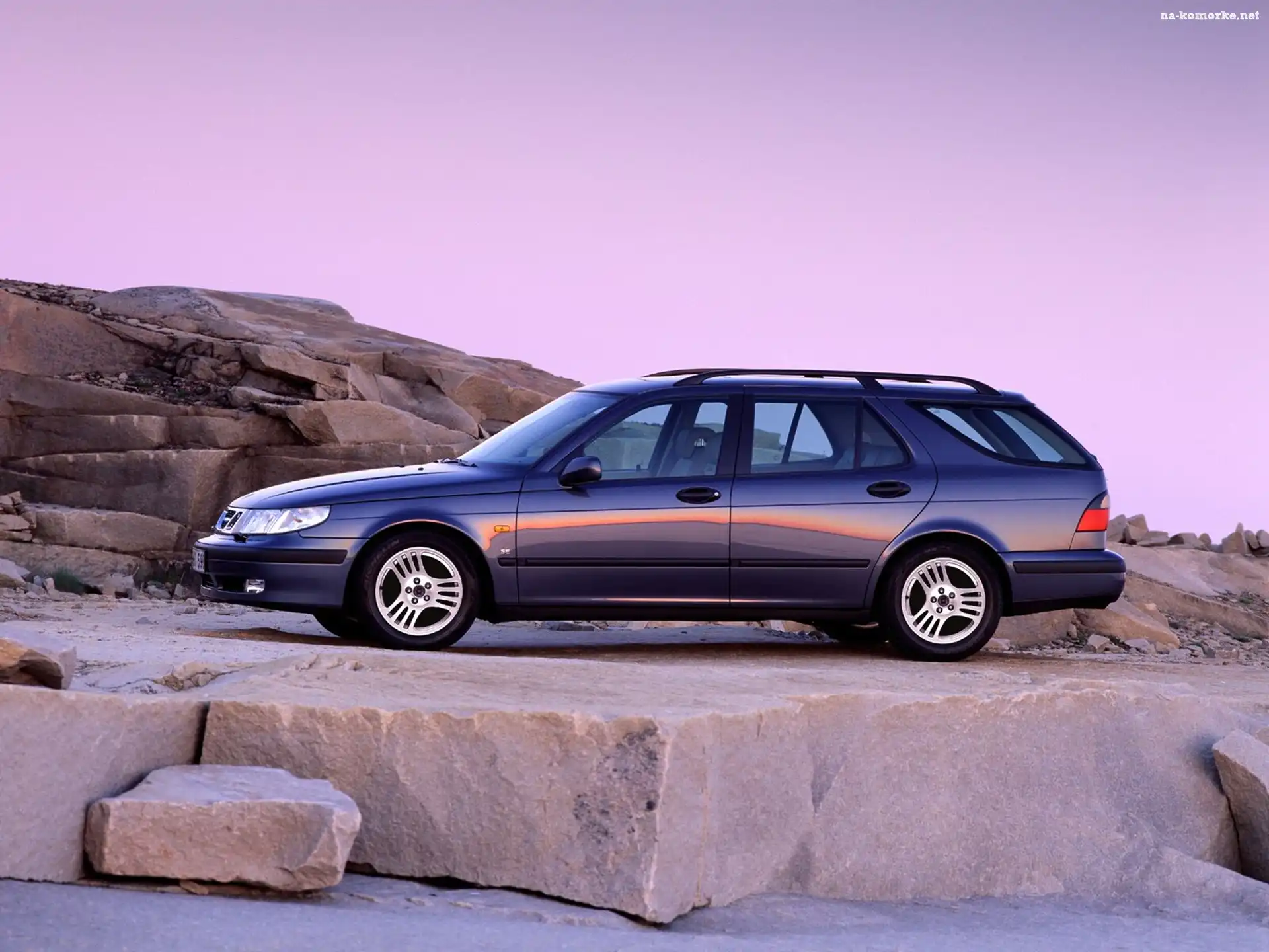Saab 9-3, Kombi, niebieski metalik