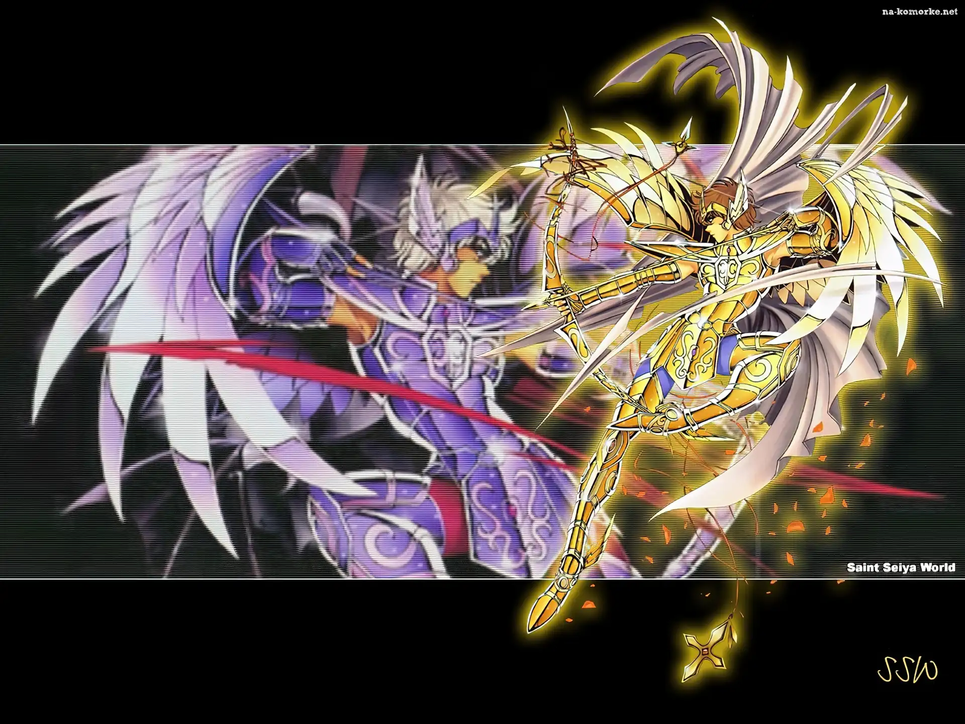 Saint Seiya, gold, osoba, łuk