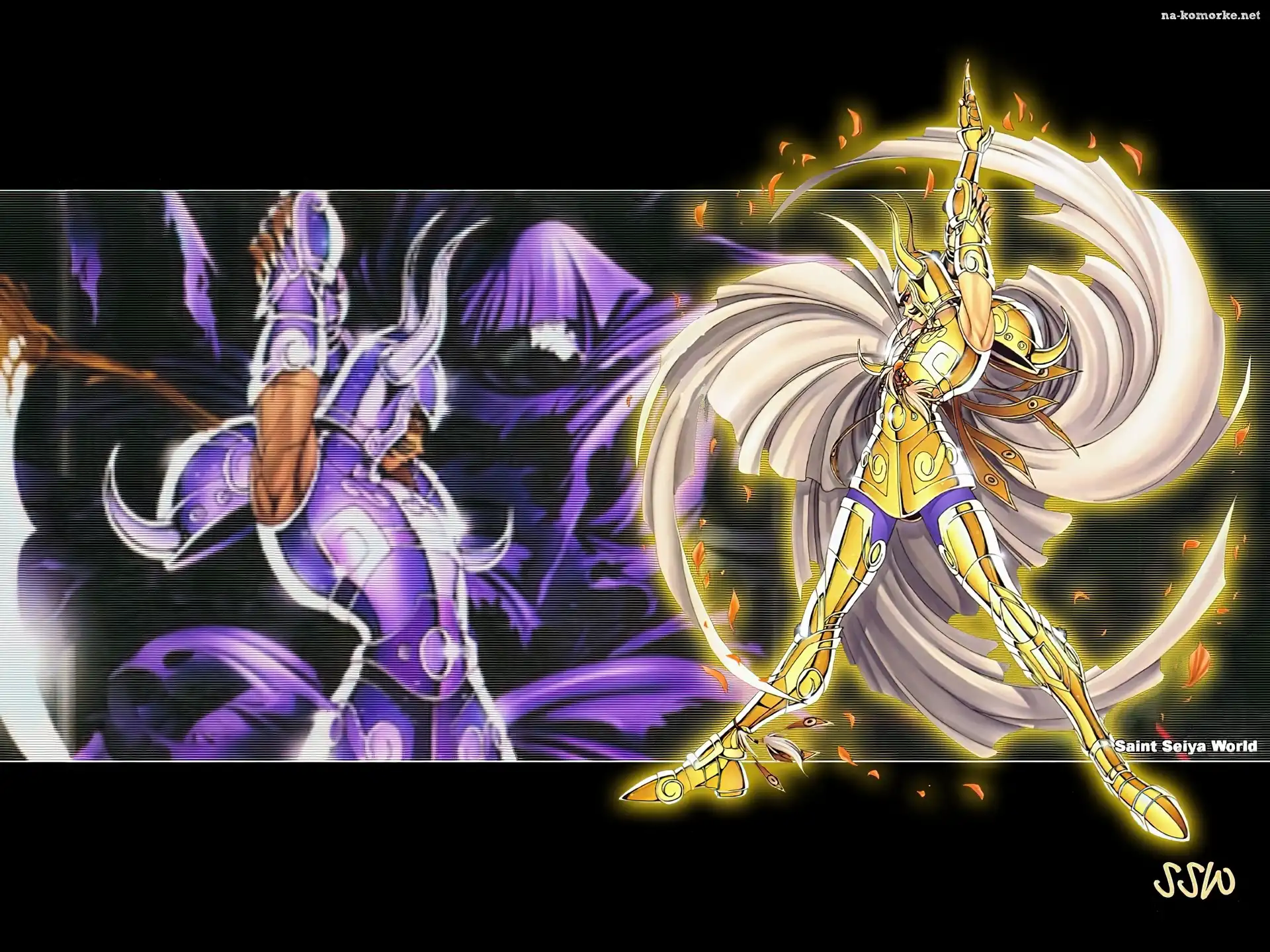 Saint Seiya, gold, skrzydła, postać
