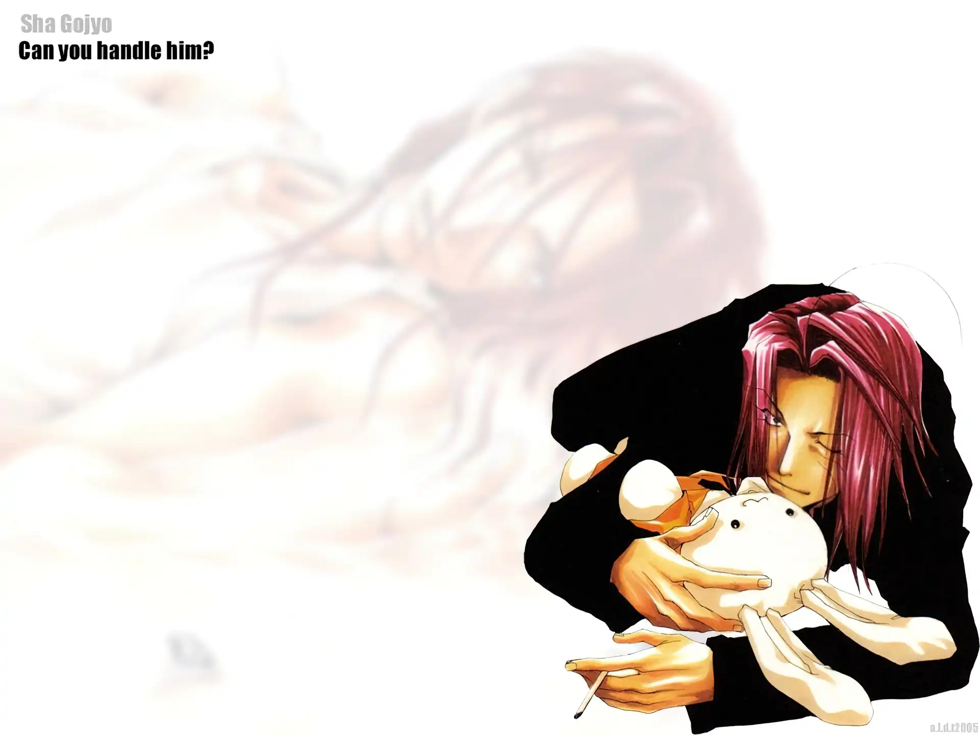 Saiyuki, papieros, facet, pluszak